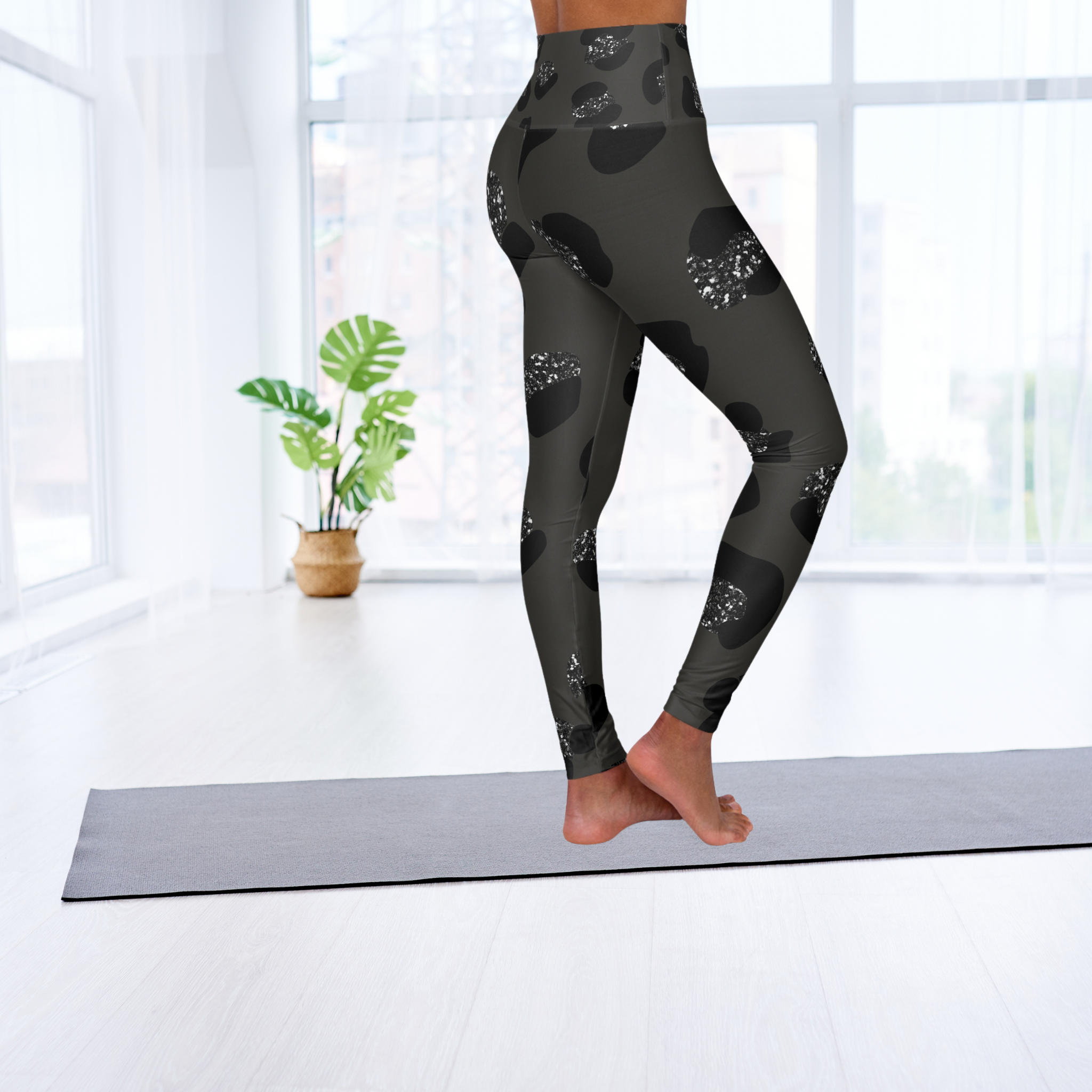 Yoga Leggings - Leopard Pattern Print product thumbnail image Yoga Leggings - Leopard Pattern Print product thumbnail image