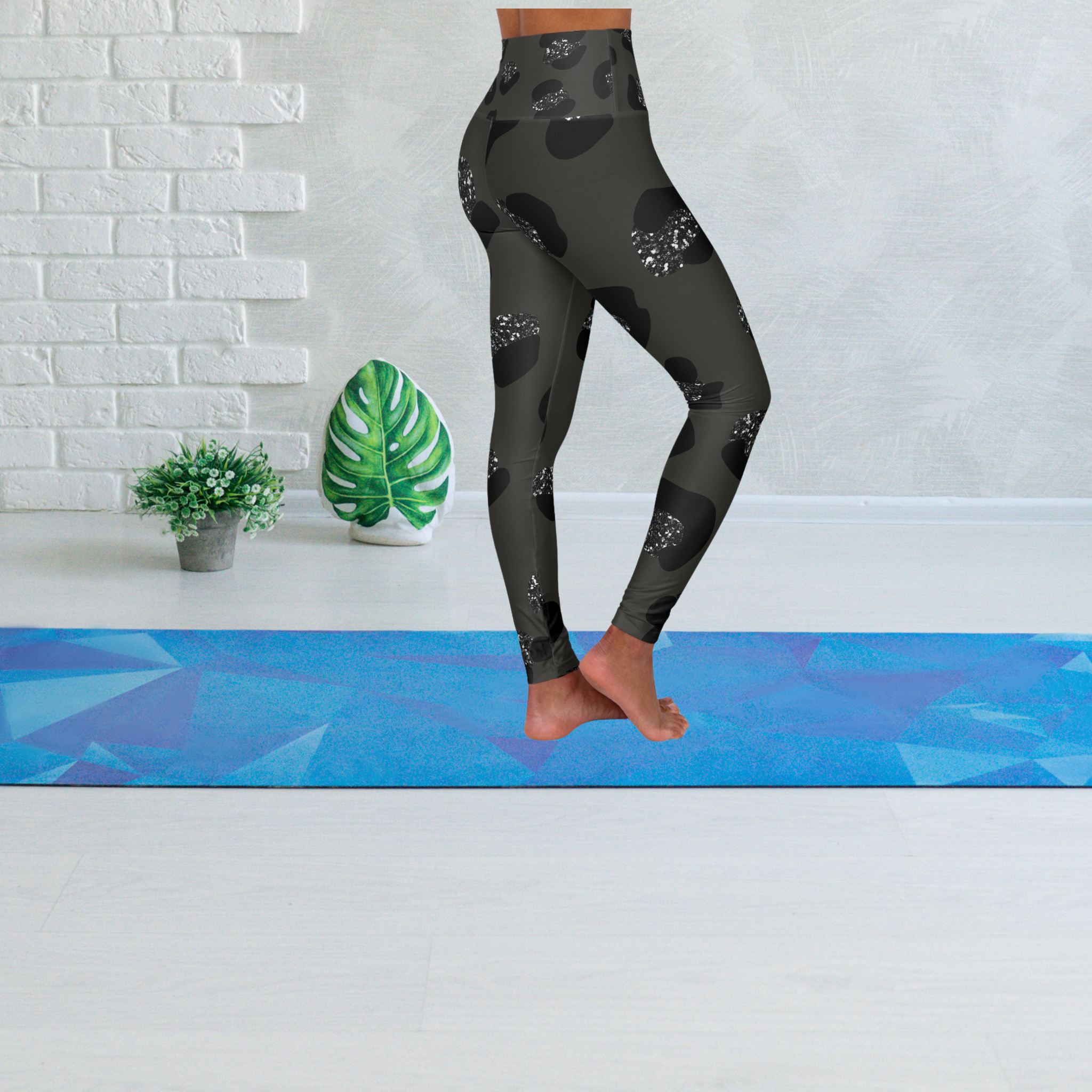 Yoga Leggings - Leopard Pattern Print product thumbnail image Yoga Leggings - Leopard Pattern Print product thumbnail image