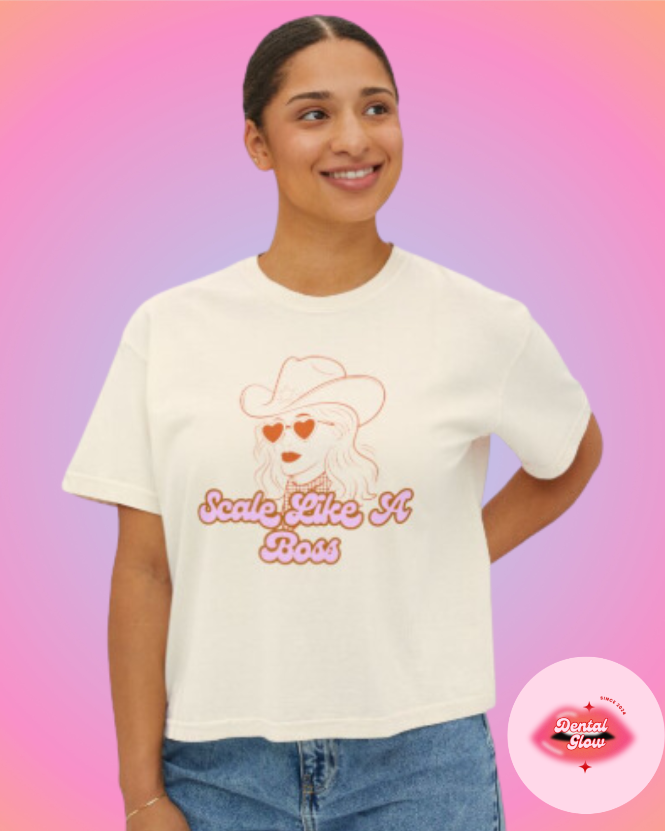 Scale Like A Boss t-shirt, boxy tee product thumbnail image