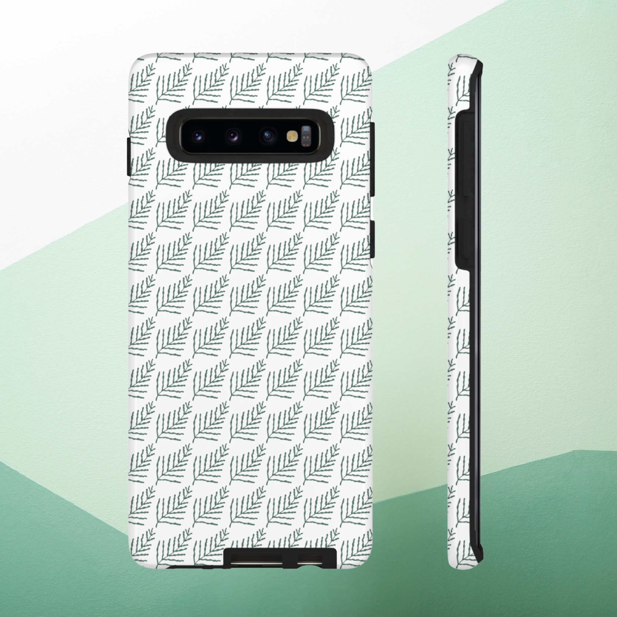 Leaf Pattern Phone Tough Case product thumbnail image Leaf Pattern Phone Tough Case product thumbnail image