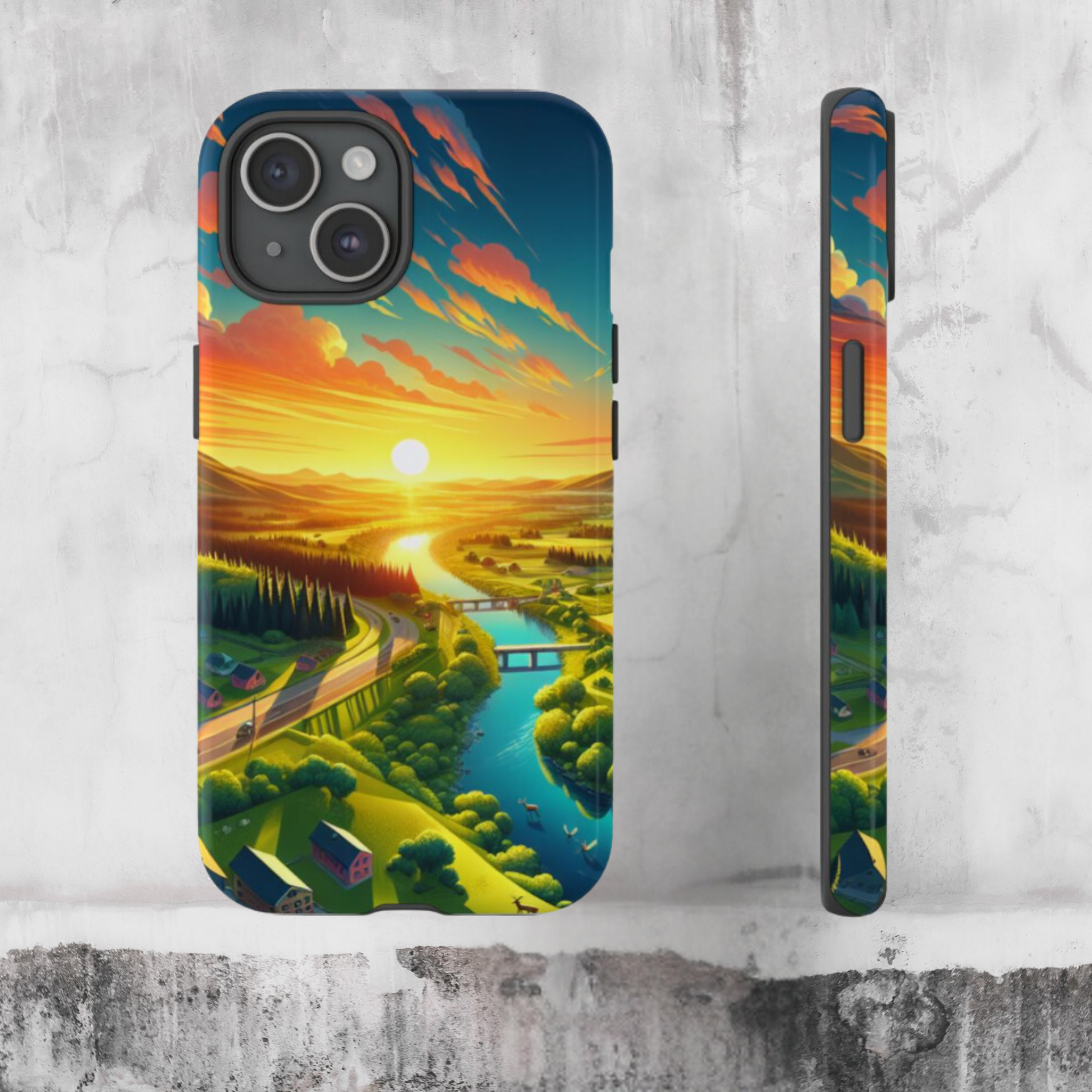 Tough IPhone Case River Bend Nature Adventure Cover product thumbnail image Tough IPhone Case River Bend Nature Adventure Cover product thumbnail image