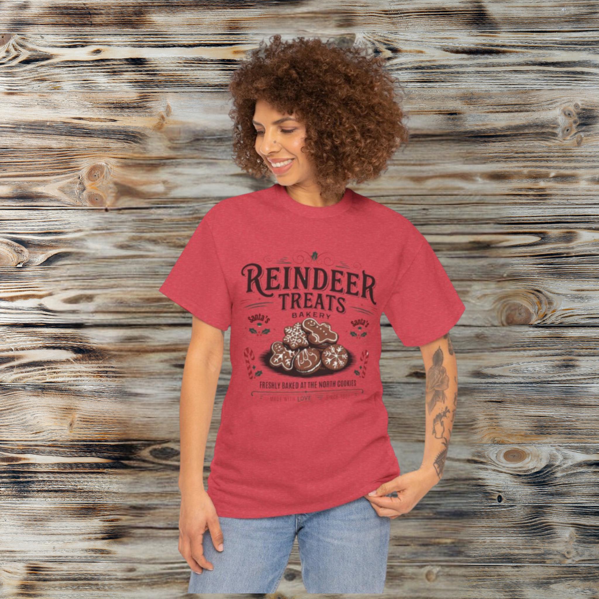 Reindeer Treats Bakery Christmas T-Shirt – Festive Holiday Cookie Design product thumbnail image Reindeer Treats Bakery Christmas T-Shirt – Festive Holiday Cookie Design product thumbnail image