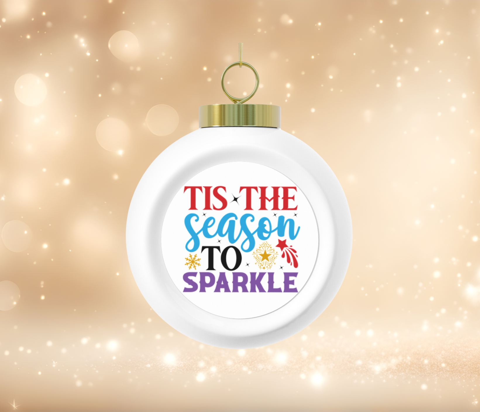 Christmas Ornament, Tis the Season Ball Ornament, Holiday Decor, Tree Bell Back, Festive Decoration, Xmas Bauble product thumbnail image Christmas Ornament, Tis the Season Ball Ornament, Holiday Decor, Tree Bell Back, Festive Decoration, Xmas Bauble product thumbnail image