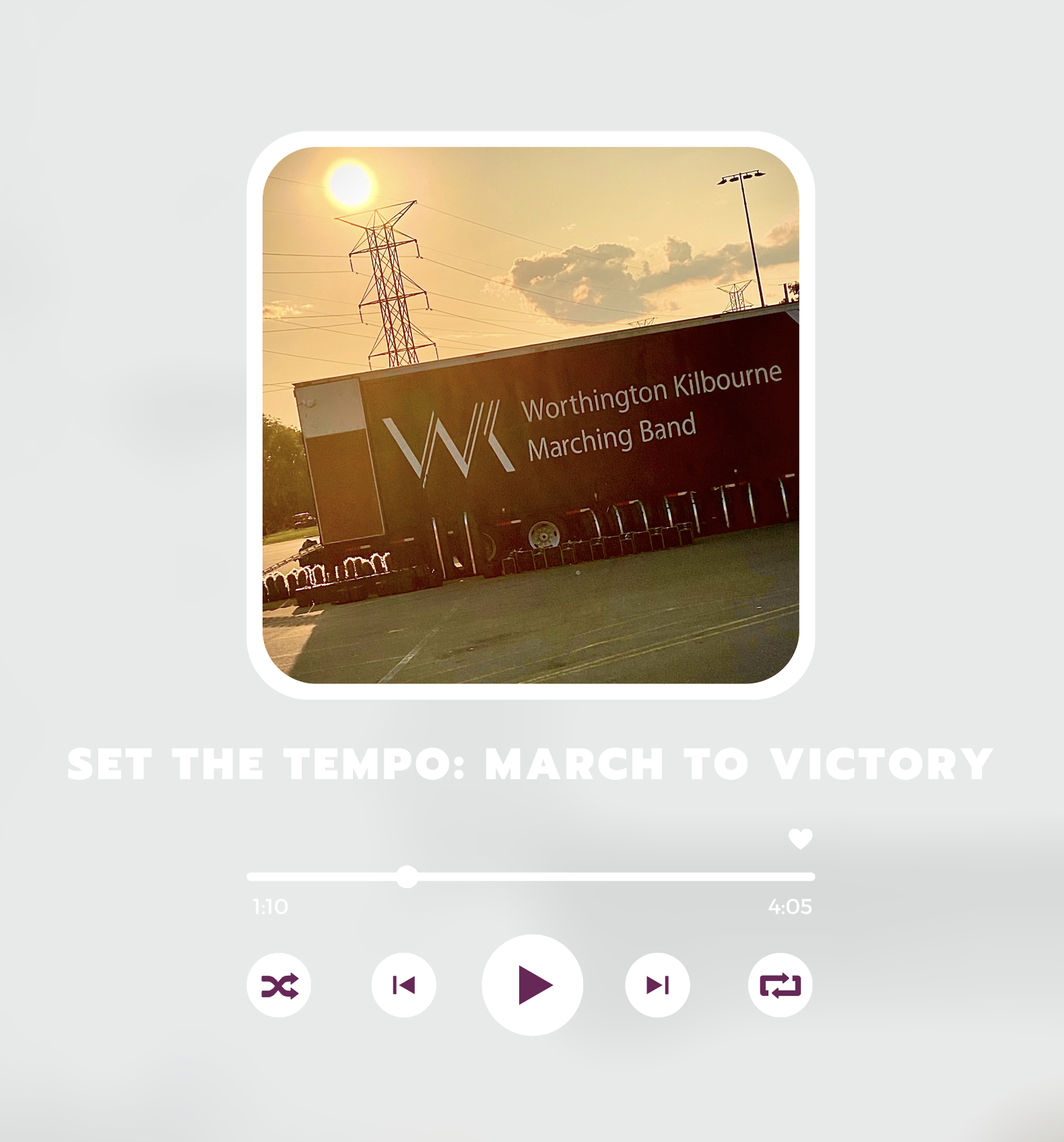 Cotton Tee - Worthington Kilbourne Marching Band Limited Edition Designer Tee product thumbnail image Cotton Tee - Worthington Kilbourne Marching Band Limited Edition Designer Tee product thumbnail image