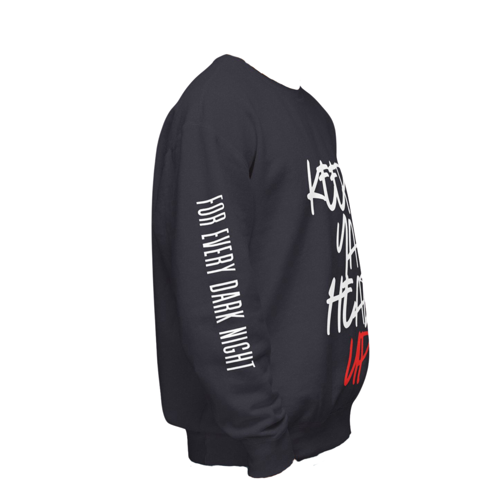 Keep Ya Head Up Quote Lightweight Crewneck Sweatshirt, Long Sleeve Sweatshirt, Unisex Sweatshirt, Crewneck Jumper, Inspirational Sweater, product thumbnail image Keep Ya Head Up Quote Lightweight Crewneck Sweatshirt, Long Sleeve Sweatshirt, Unisex Sweatshirt, Crewneck Jumper, Inspirational Sweater, product thumbnail image