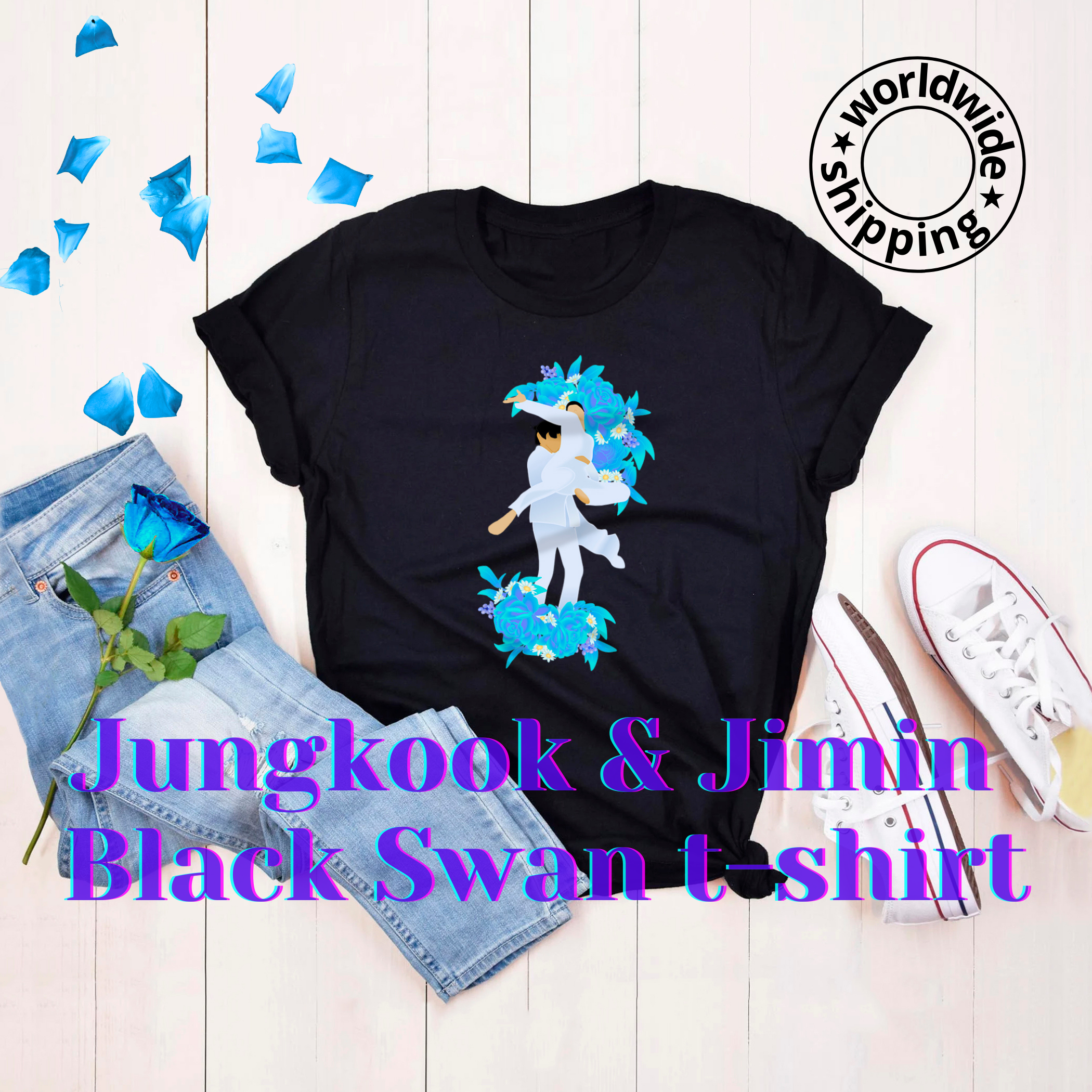 Jk & Jm Black Swan Woman's Tee Jk & Jm Black Swan Woman's Tee
