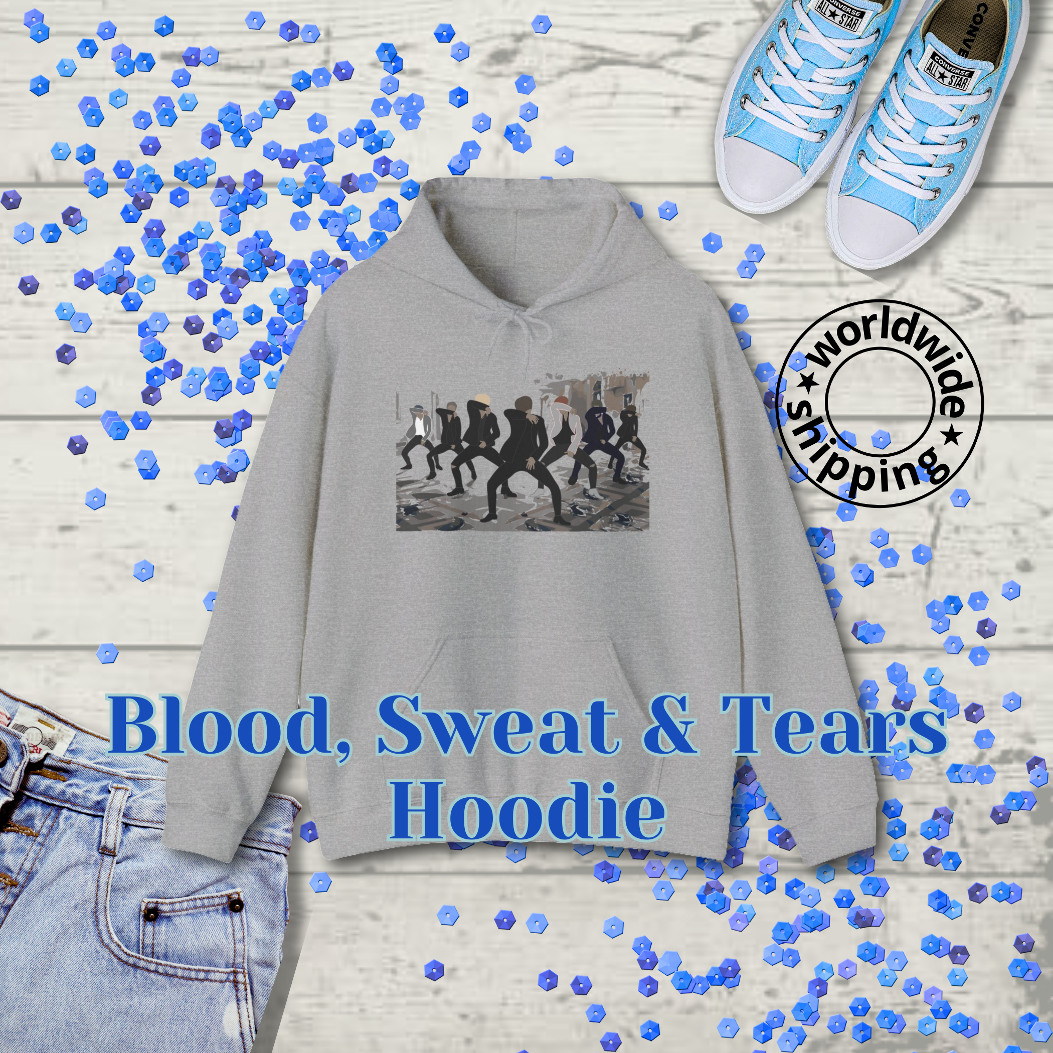 Blood, Sweat & Tears Heavy Blend Hooded Sweatshirt Blood, Sweat & Tears Heavy Blend Hooded Sweatshirt