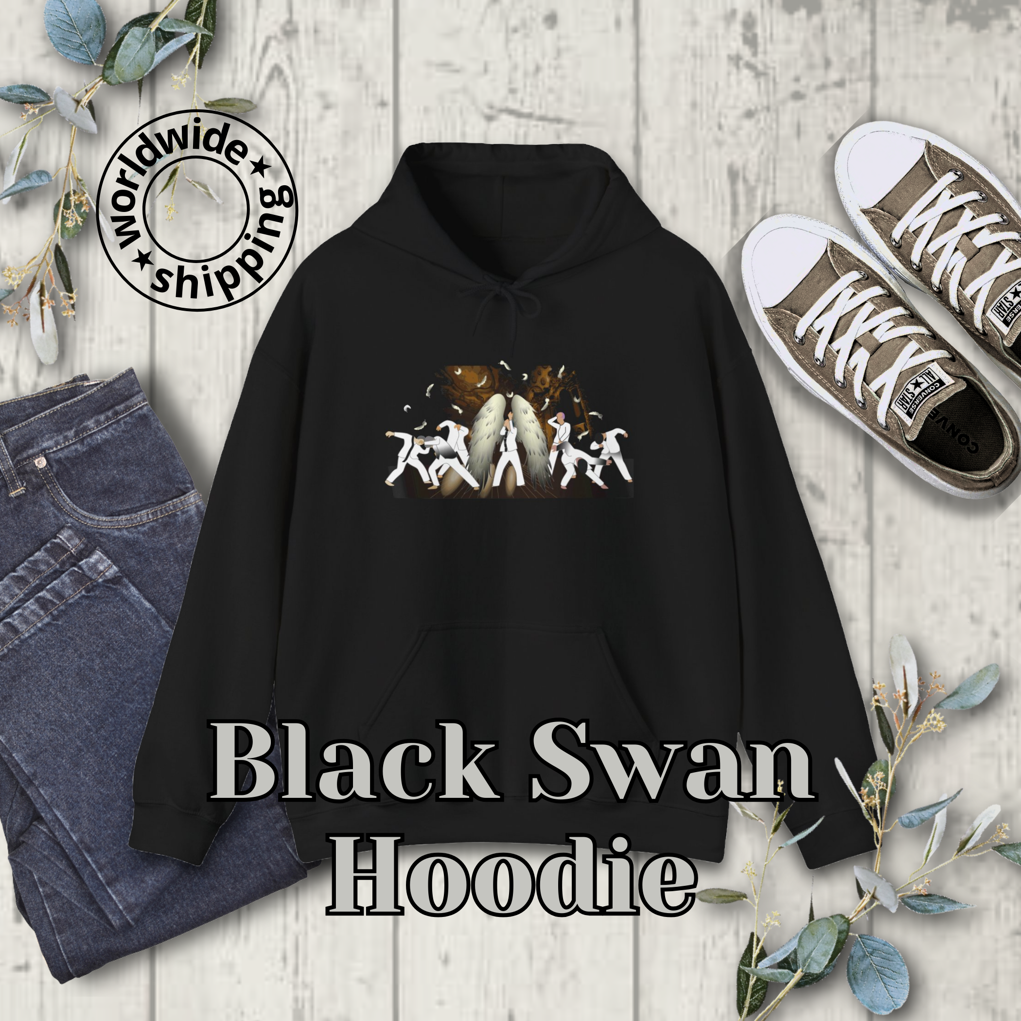 Black Swan Heavy Blend Hooded Sweatshirt Black Swan Heavy Blend Hooded Sweatshirt