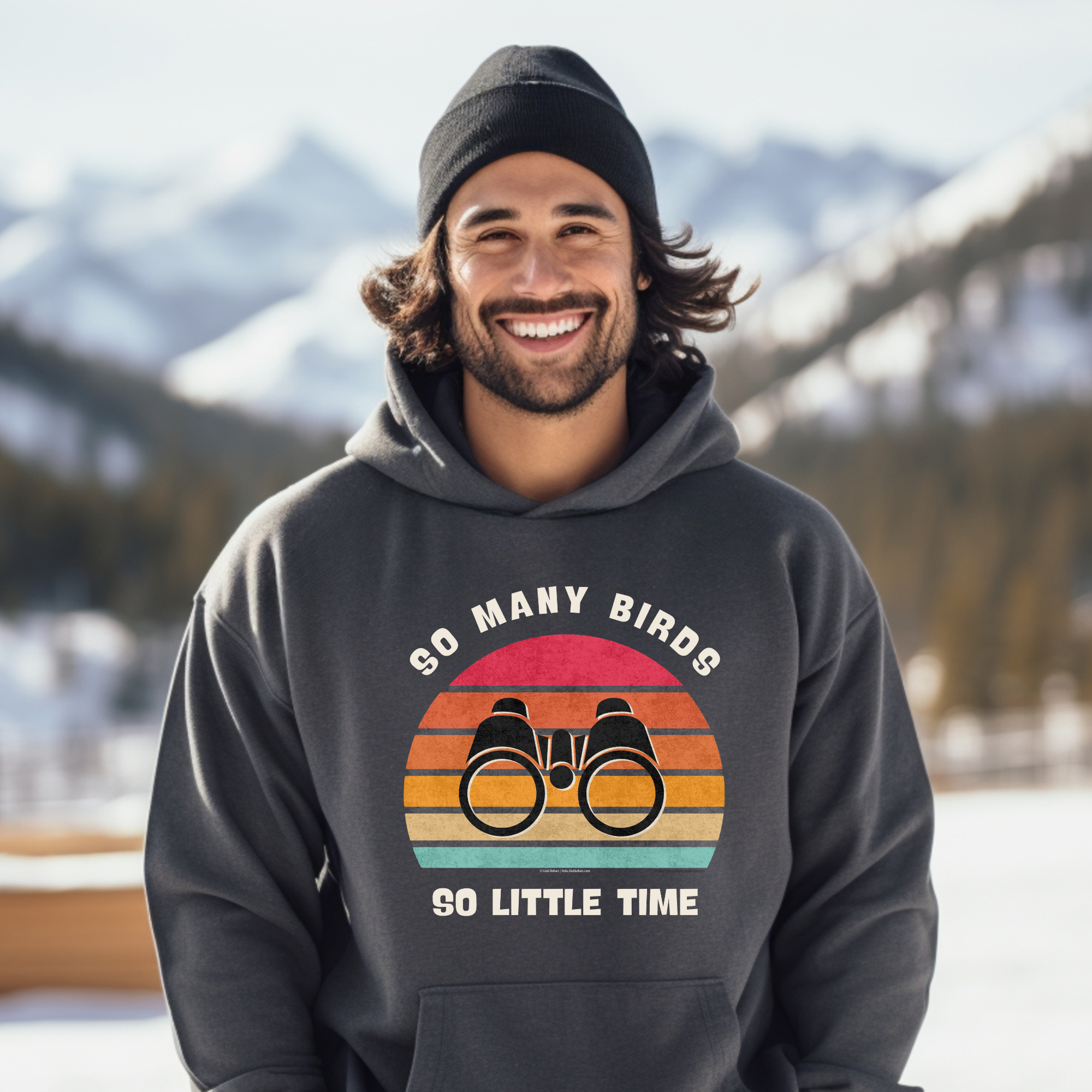 Funny Bird Watching Hoodie | Retro "So Many Birds So Little Time" Sweatshirt | Unisex Birdwatcher Gift for Nature Enthusiasts product thumbnail image Funny Bird Watching Hoodie | Retro "So Many Birds So Little Time" Sweatshirt | Unisex Birdwatcher Gift for Nature Enthusiasts product thumbnail image