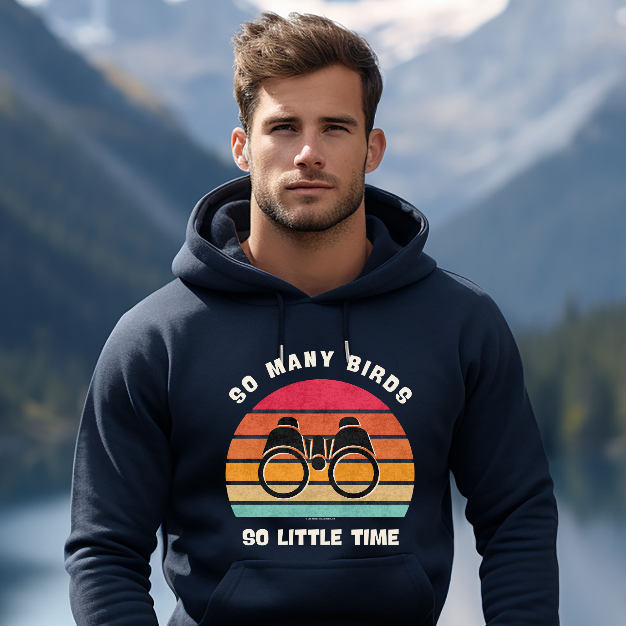 Funny Bird Watching Hoodie | Retro "So Many Birds So Little Time" Sweatshirt | Unisex Birdwatcher Gift for Nature Enthusiasts product thumbnail image Funny Bird Watching Hoodie | Retro "So Many Birds So Little Time" Sweatshirt | Unisex Birdwatcher Gift for Nature Enthusiasts product thumbnail image