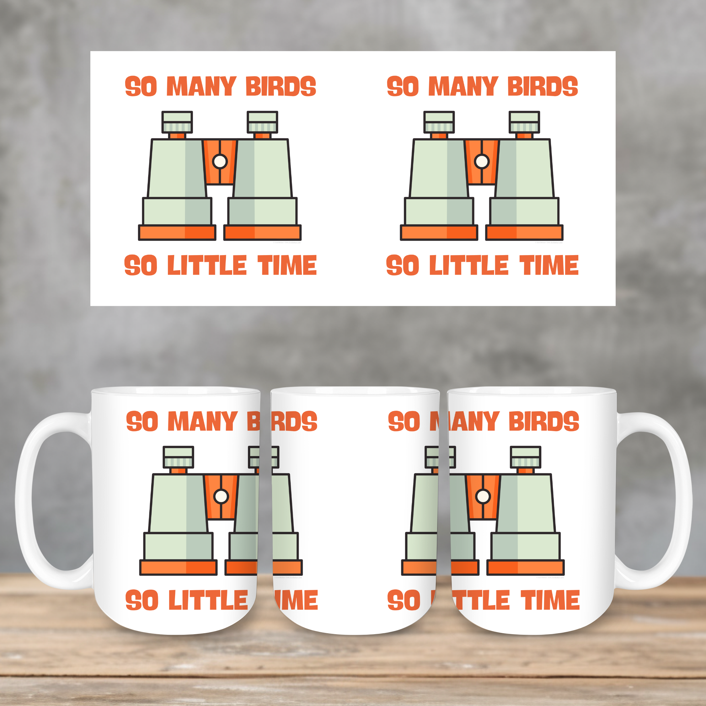 Funny Birdwatching Coffee Mug | So Many Birds So Little Time Design | Gift for Bird Lovers & Nature Enthusiasts product thumbnail image Funny Birdwatching Coffee Mug | So Many Birds So Little Time Design | Gift for Bird Lovers & Nature Enthusiasts product thumbnail image