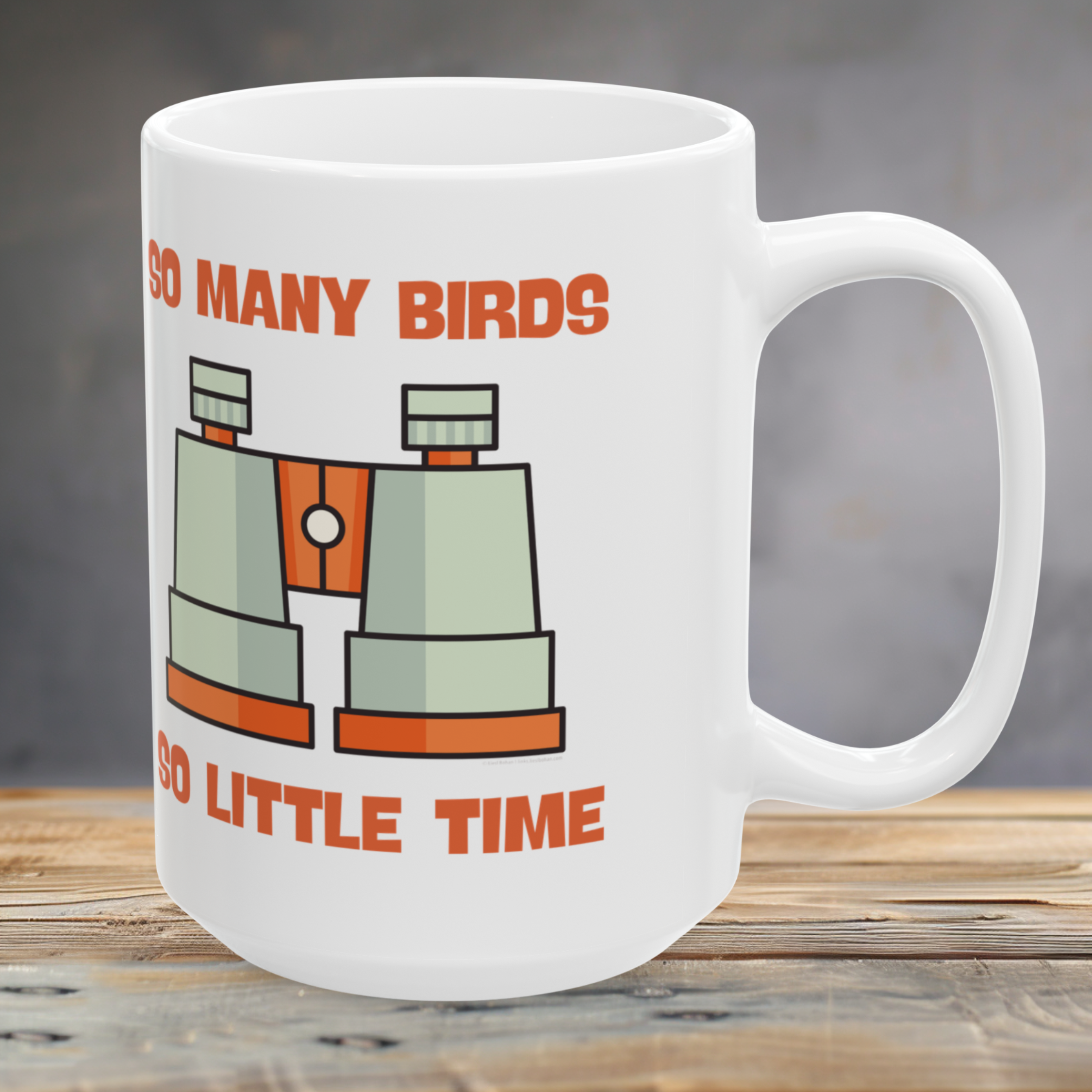 Funny Birdwatching Coffee Mug | So Many Birds So Little Time Design | Gift for Bird Lovers &amp; Nature Enthusiasts product thumbnail image