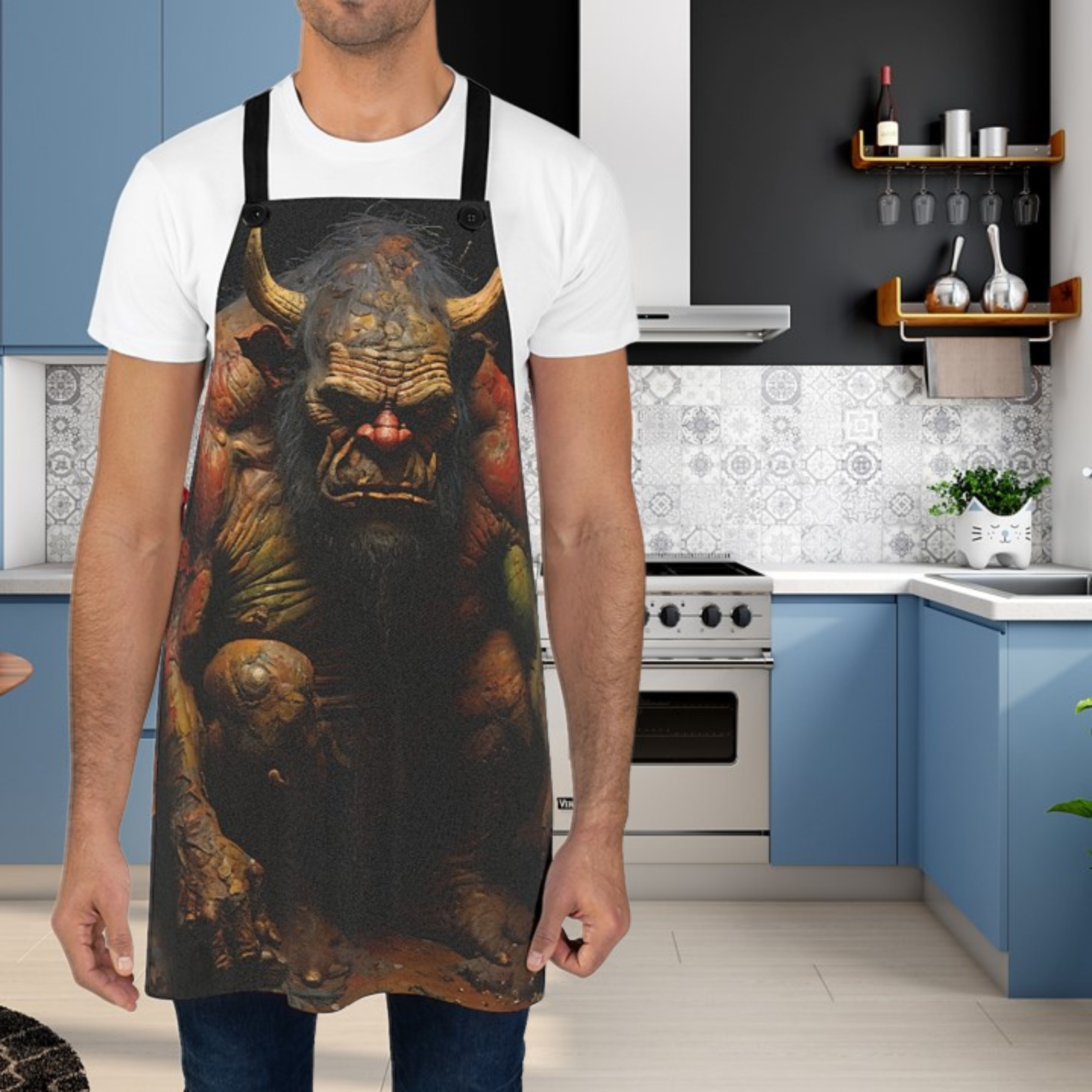 Ogre Mythical Figure Apron (AOP) product thumbnail image Ogre Mythical Figure Apron (AOP) product thumbnail image