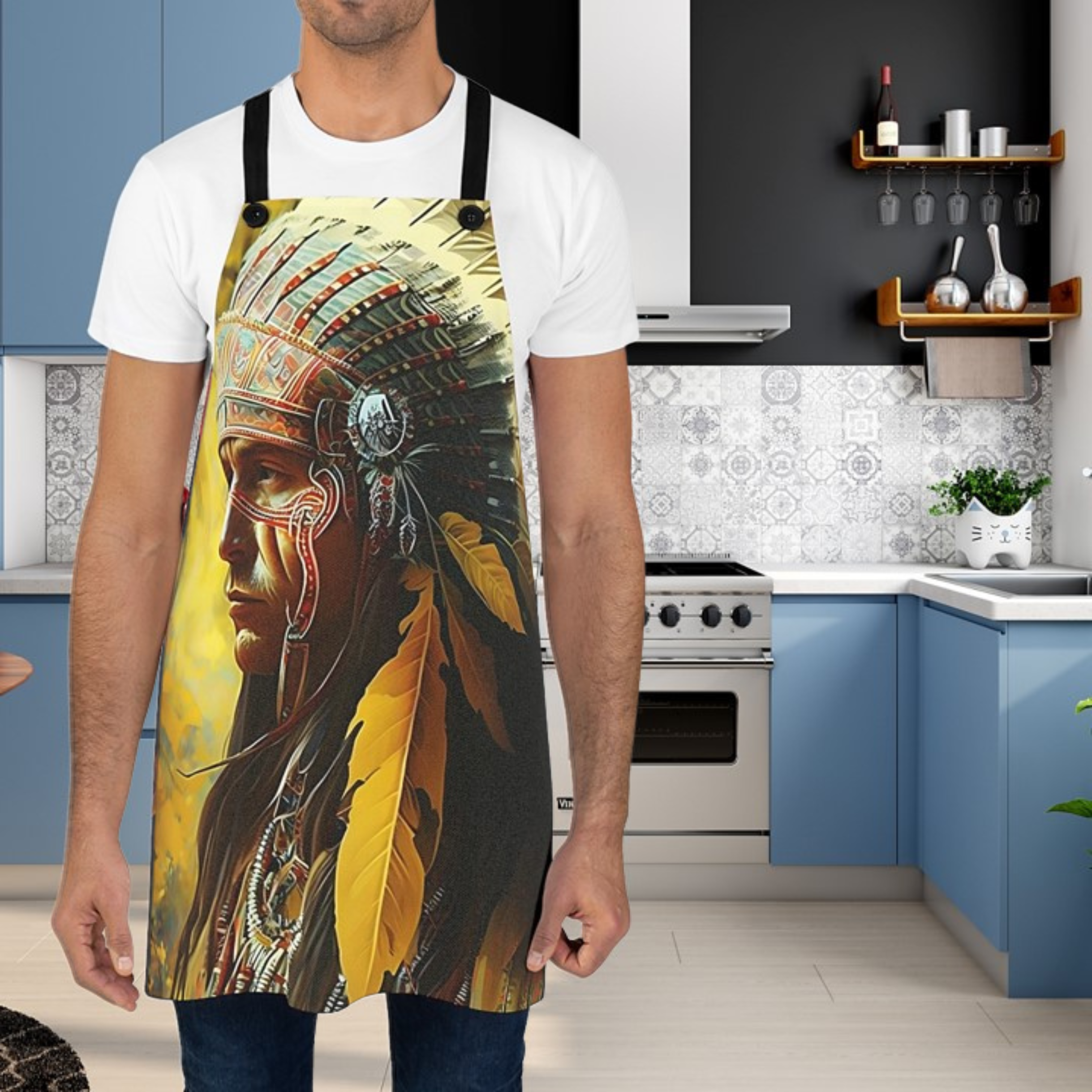 Sioux Warrior Chief Apron (AOP) Sioux Warrior Chief Apron (AOP)