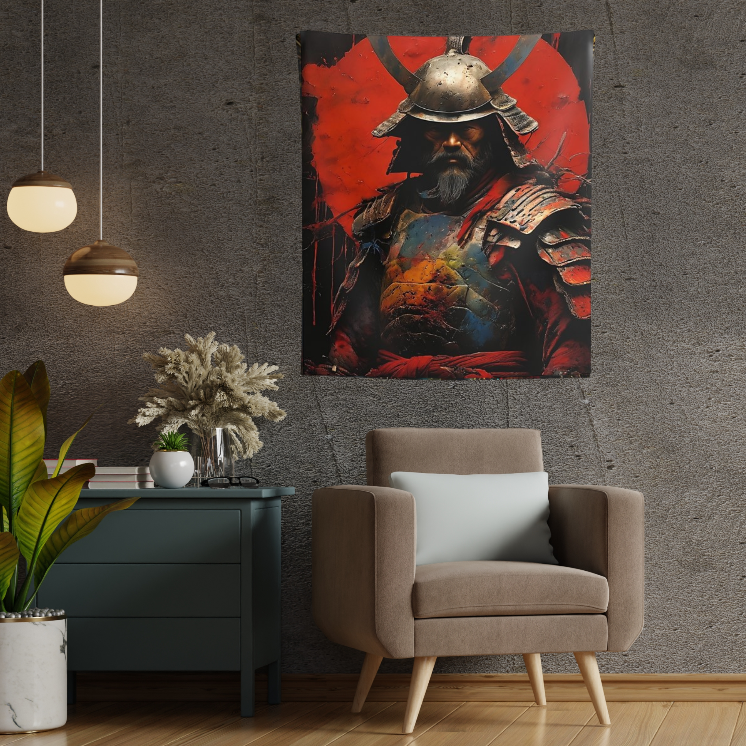 Samurai Warrior Wall Tapestries