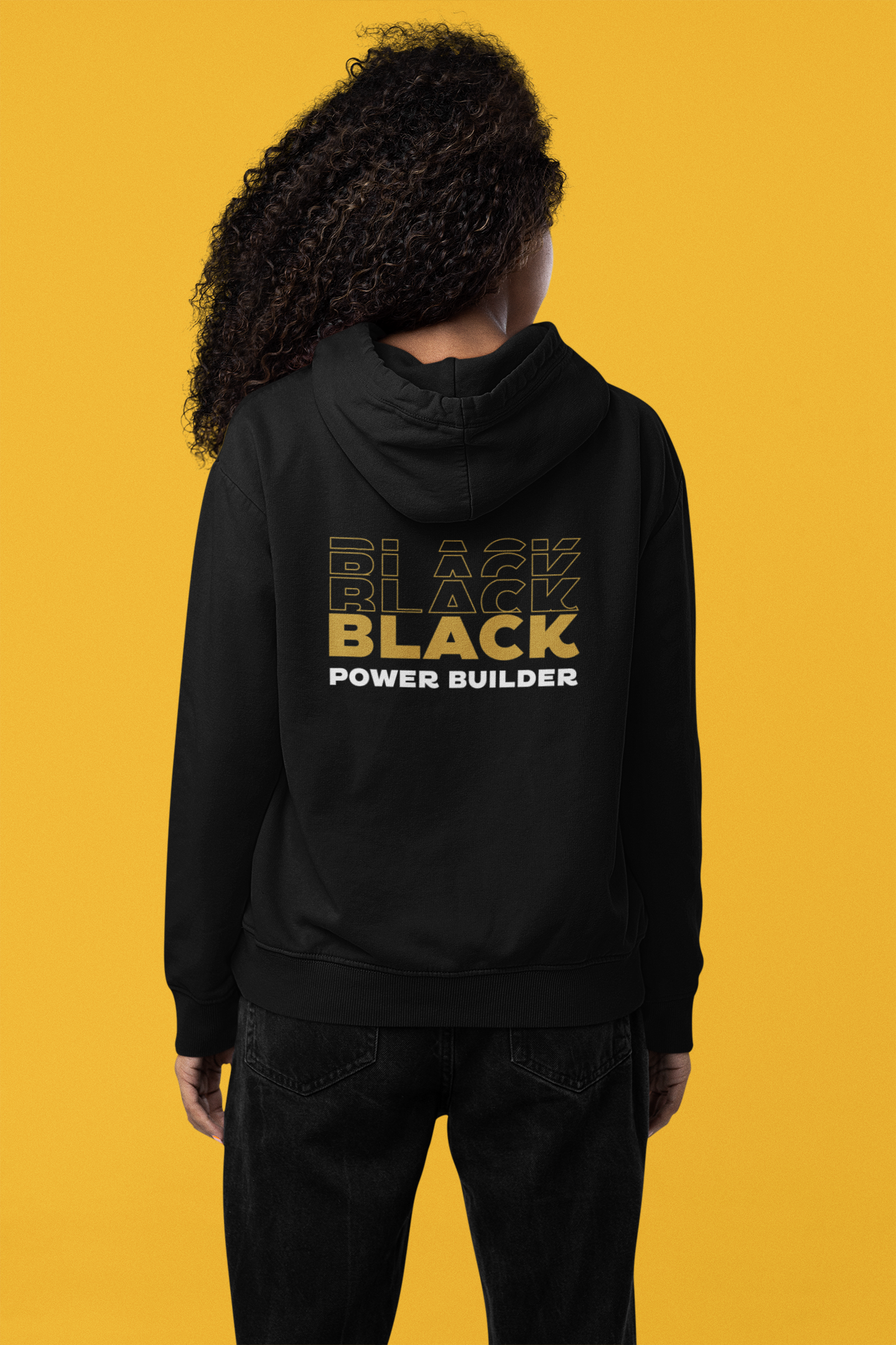  Black Power Builder Hoodie: S-2XL product thumbnail image