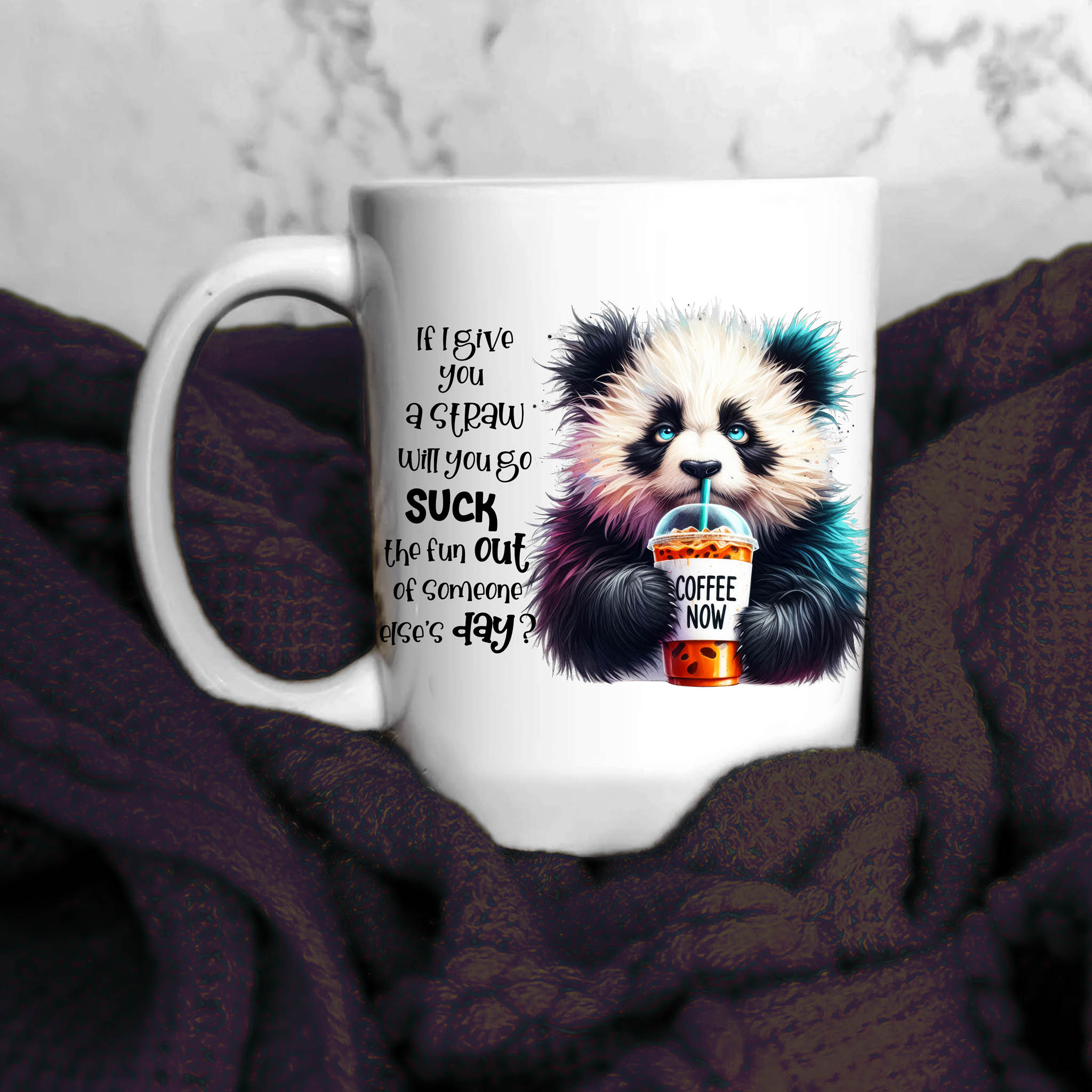 Grumpy Watercolor Panda Coffee Ceramic Mug, (11oz, 15oz) product thumbnail image Grumpy Watercolor Panda Coffee Ceramic Mug, (11oz, 15oz) product thumbnail image