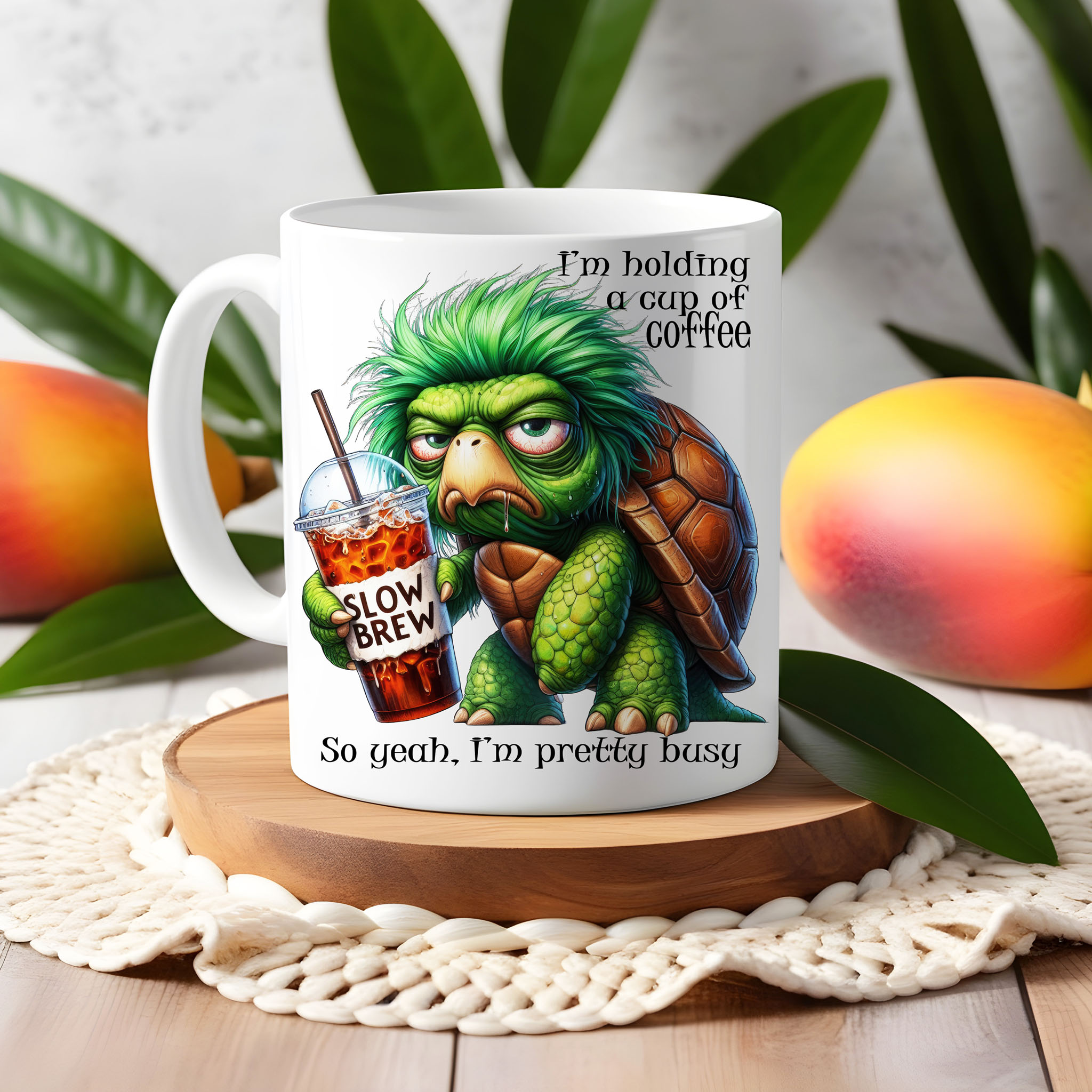 Grumpy Watercolor Turtle Coffee Ceramic Mug, (11oz, 15oz) product thumbnail image Grumpy Watercolor Turtle Coffee Ceramic Mug, (11oz, 15oz) product thumbnail image