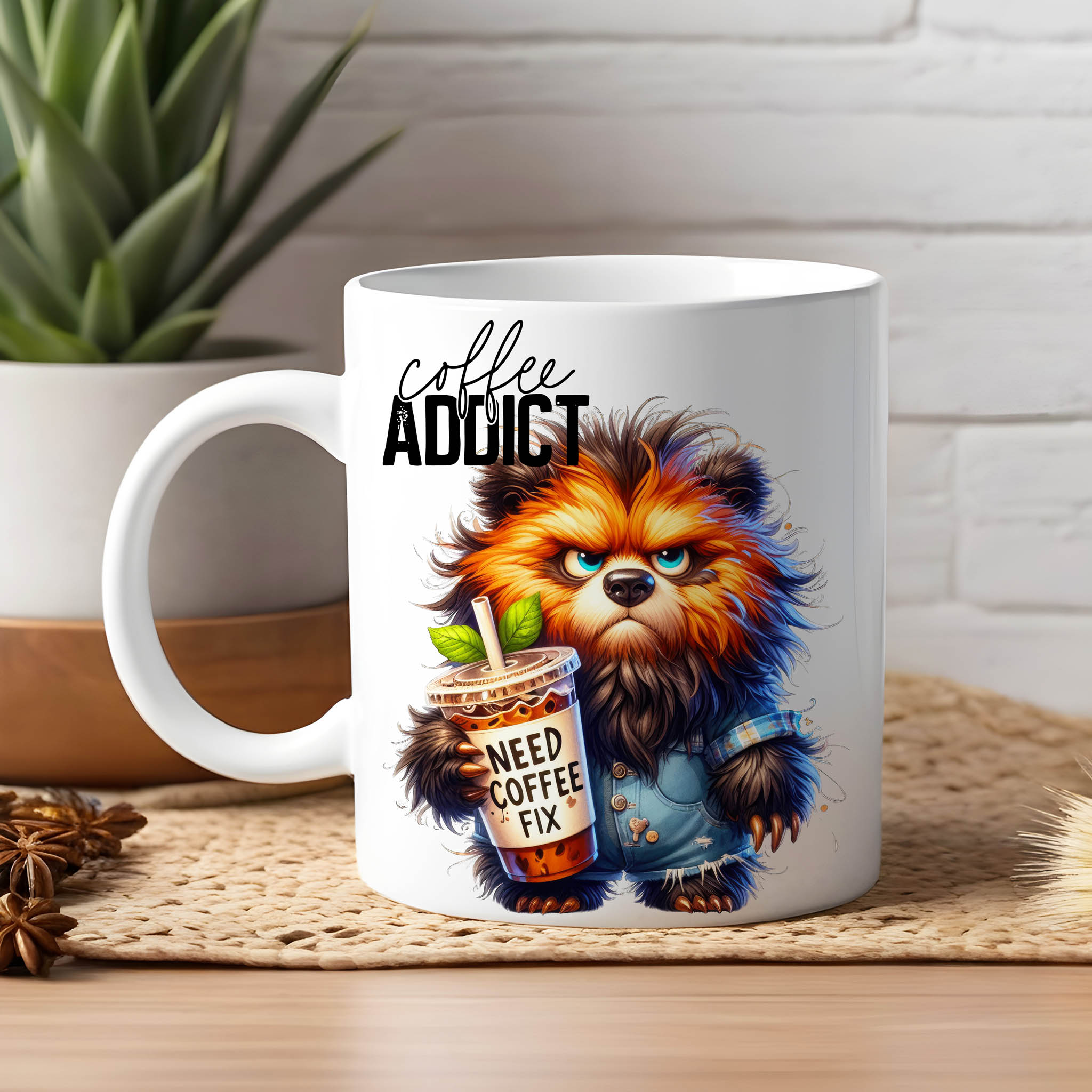 Grumpy Watercolor Bear Coffee Ceramic Mug, (11oz, 15oz) product thumbnail image Grumpy Watercolor Bear Coffee Ceramic Mug, (11oz, 15oz) product thumbnail image