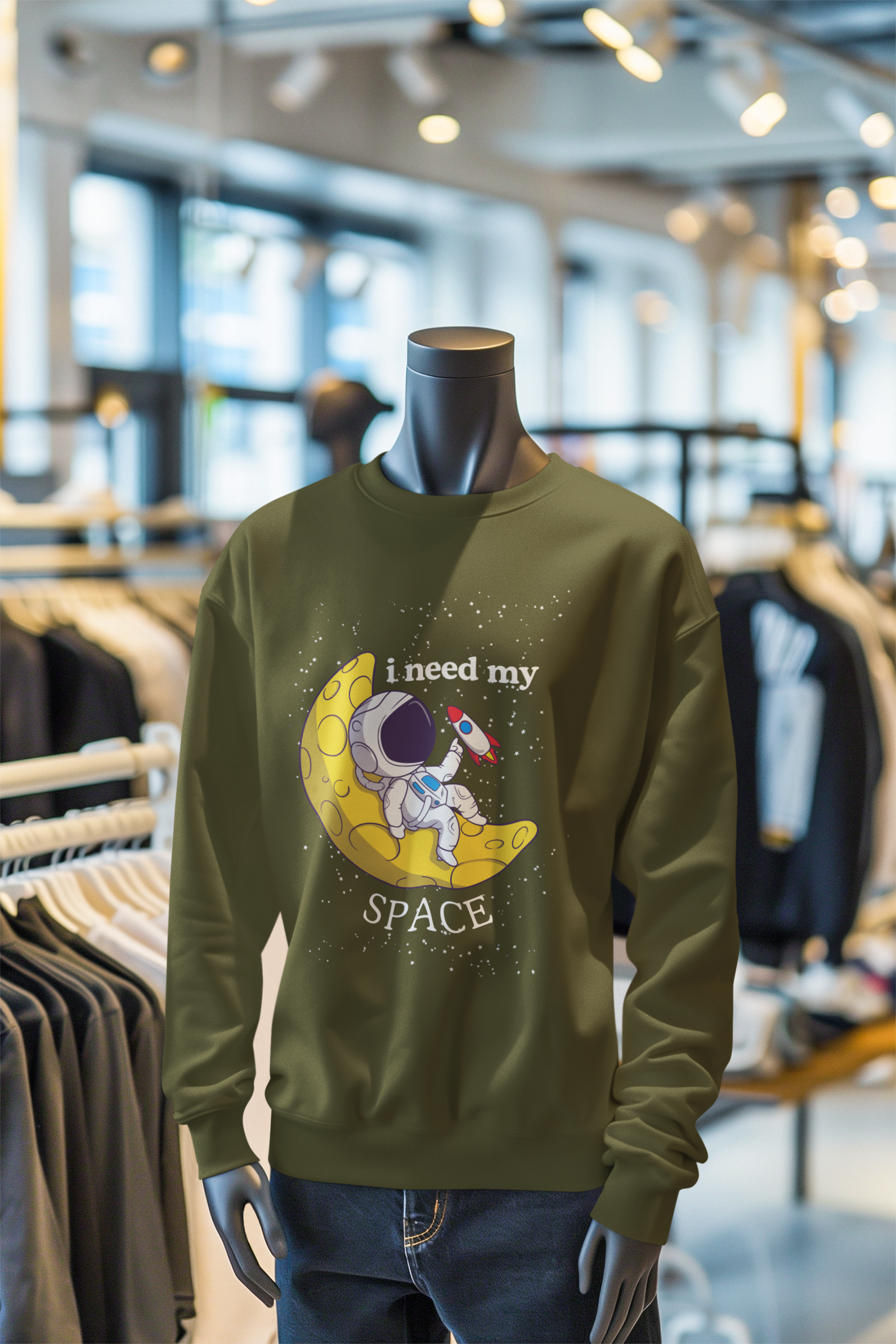 I Need My Space Unisex Heavy Blend™ Crewneck Sweatshirt - Available in 6 Colour Options