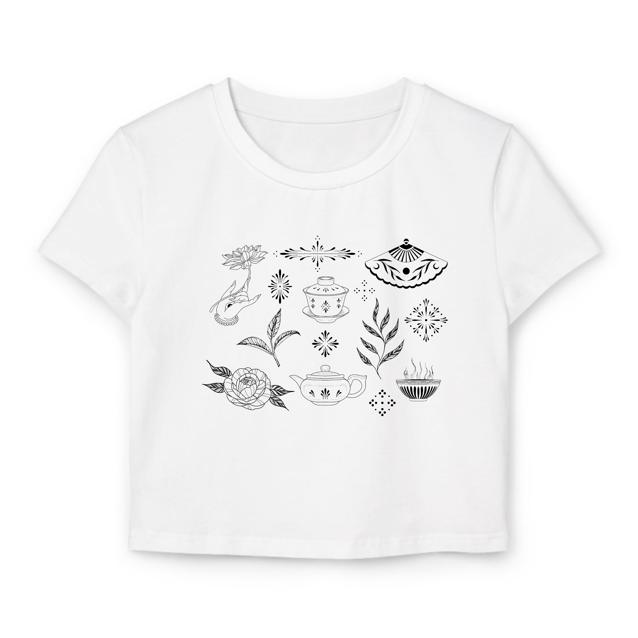 Tea Time Women's Baby Tee product thumbnail image Tea Time Women's Baby Tee product thumbnail image