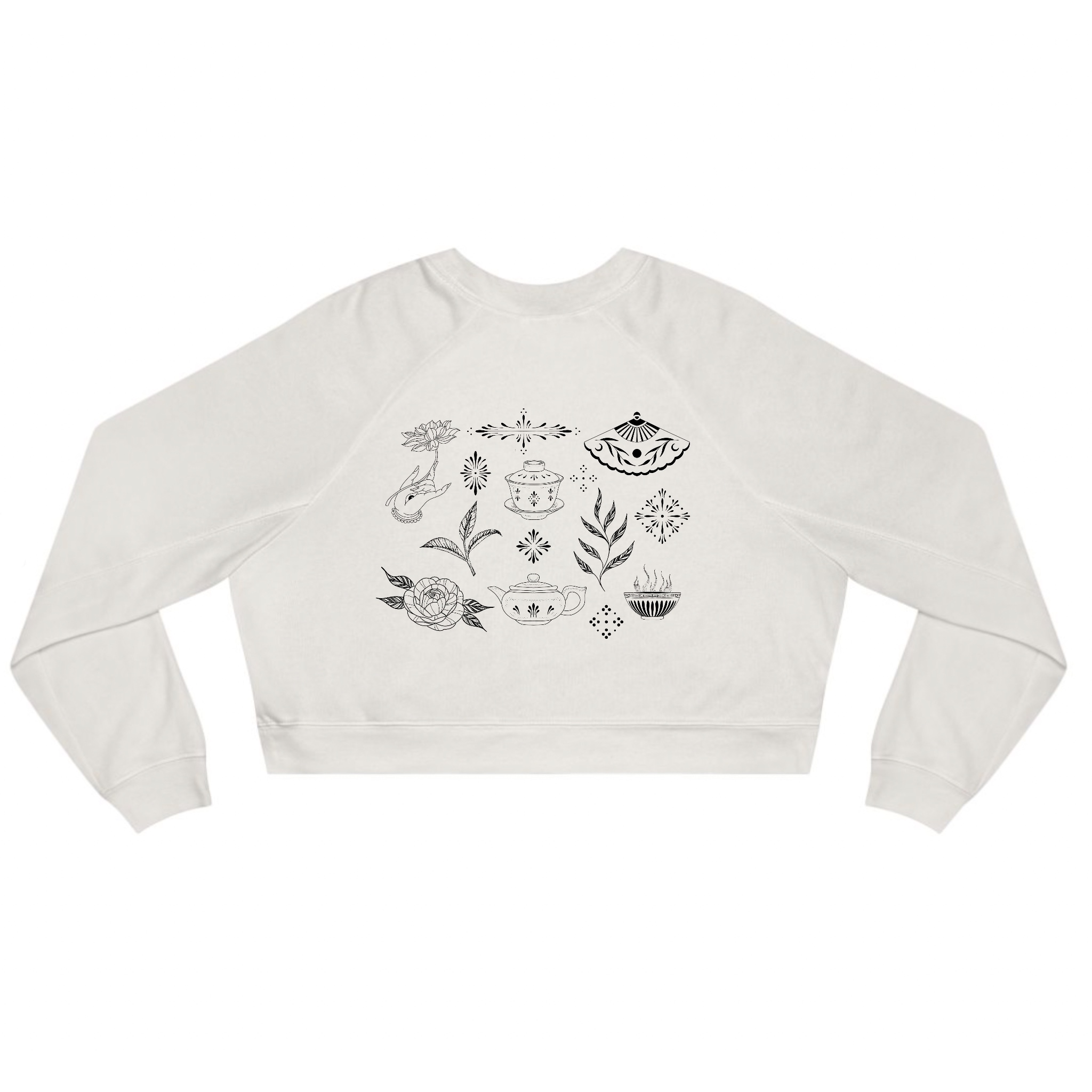 Tea Time Cropped Fleece Pullover product thumbnail image Tea Time Cropped Fleece Pullover product thumbnail image