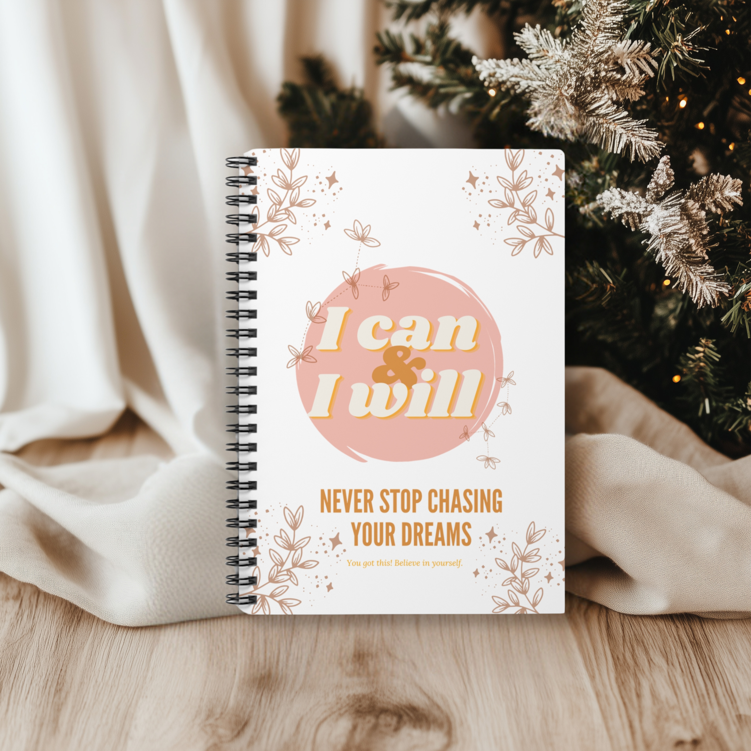 I Can & I Will: Dream Chaser Spiral Notebook - Ruled Line product thumbnail image I Can & I Will: Dream Chaser Spiral Notebook - Ruled Line product thumbnail image