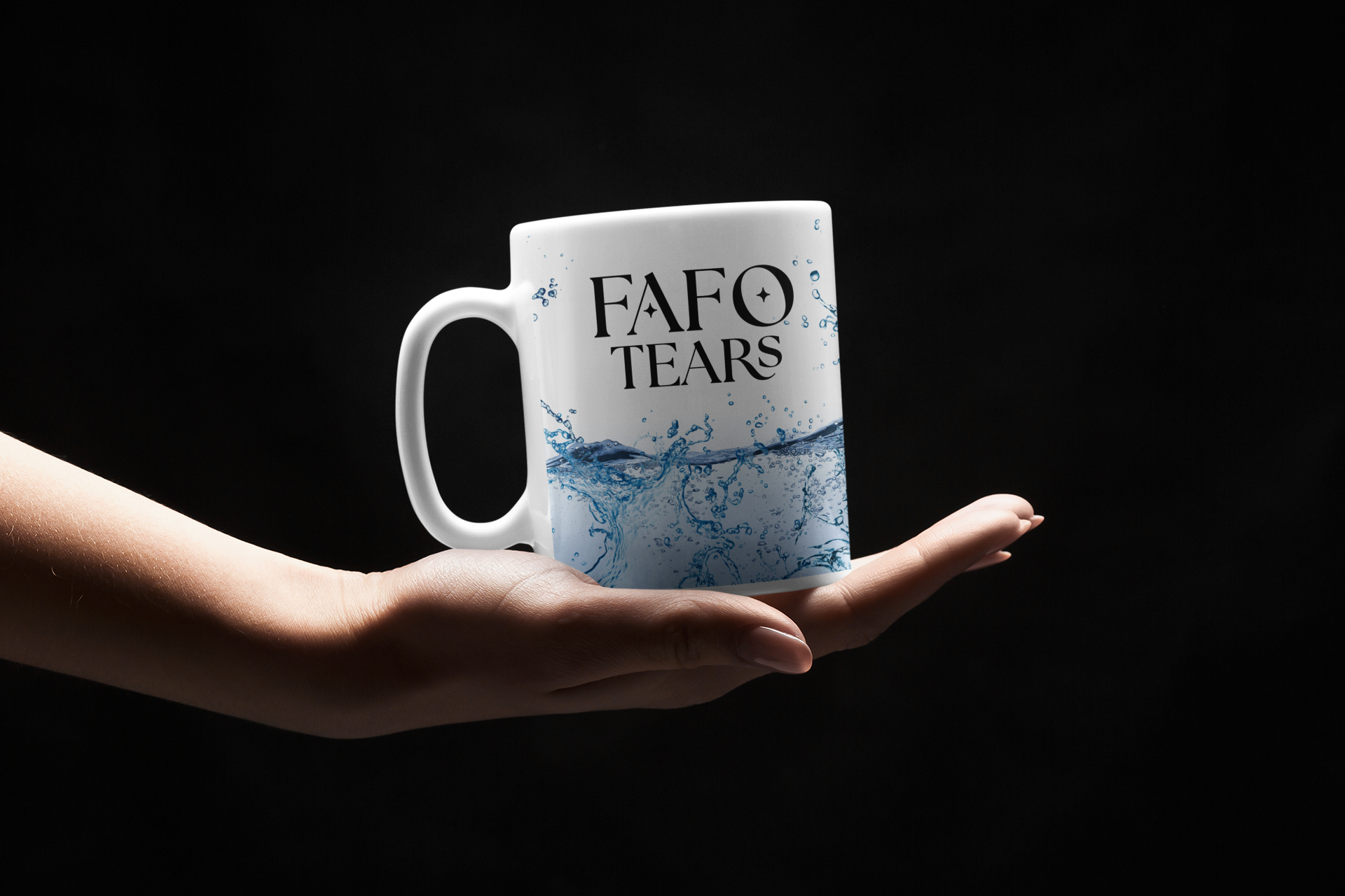 FAFO Tears Mug | Funny 11oz Coffee Mug with Viral Humor & Water Graphic product thumbnail image FAFO Tears Mug | Funny 11oz Coffee Mug with Viral Humor & Water Graphic product thumbnail image