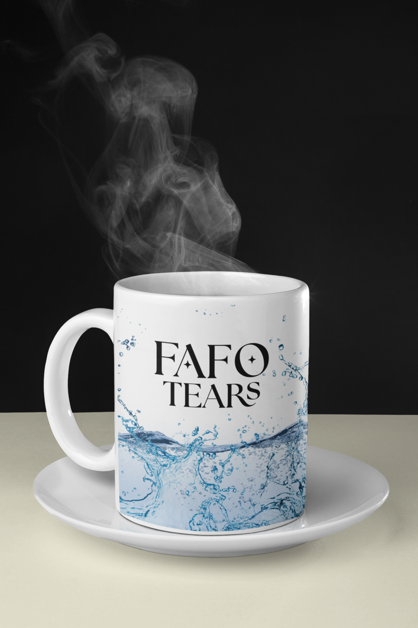 FAFO Tears Mug | Funny 11oz Coffee Mug with Viral Humor & Water Graphic product thumbnail image FAFO Tears Mug | Funny 11oz Coffee Mug with Viral Humor & Water Graphic product thumbnail image