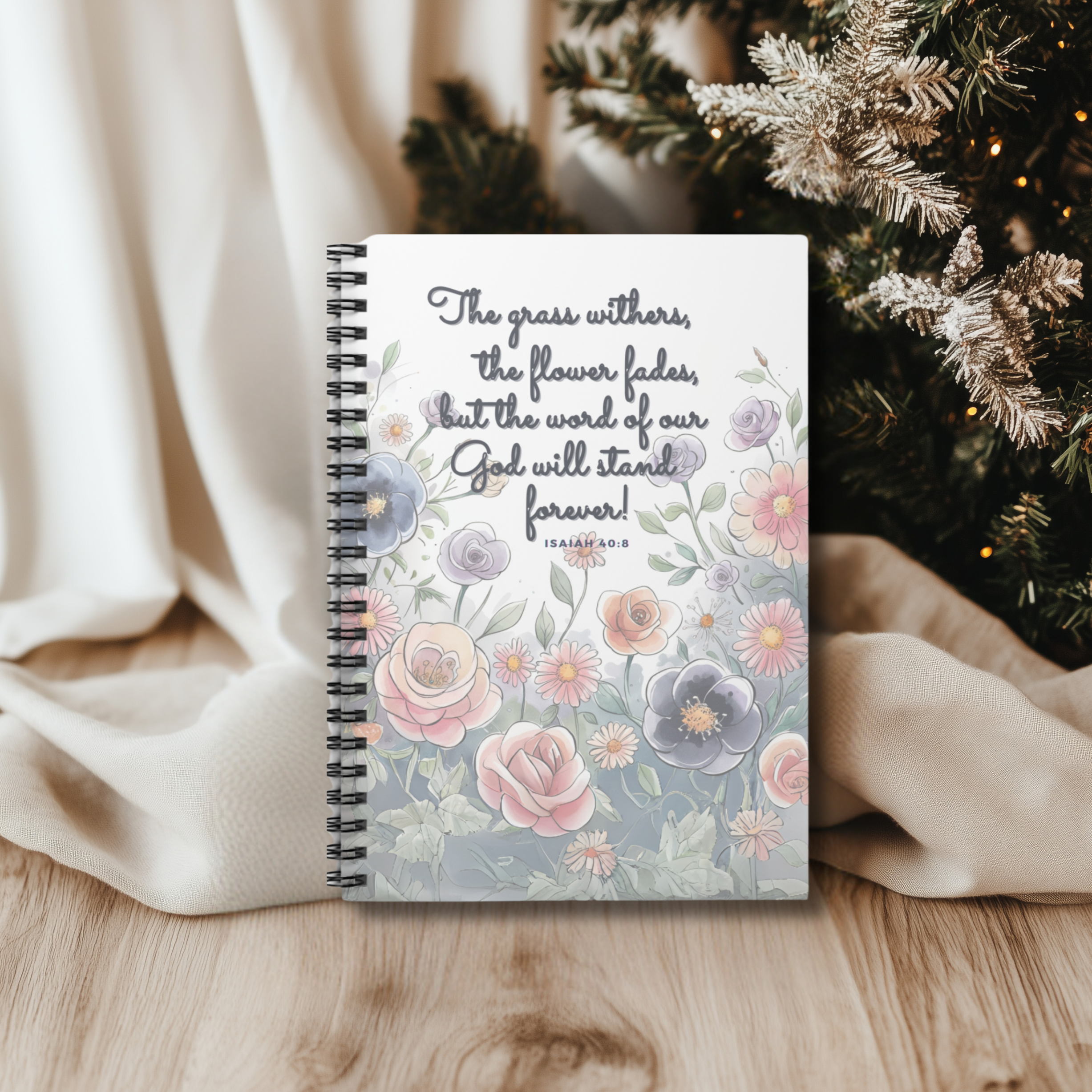 Faith in Bloom Spiral Notebook - Ruled Line product thumbnail image Faith in Bloom Spiral Notebook - Ruled Line product thumbnail image