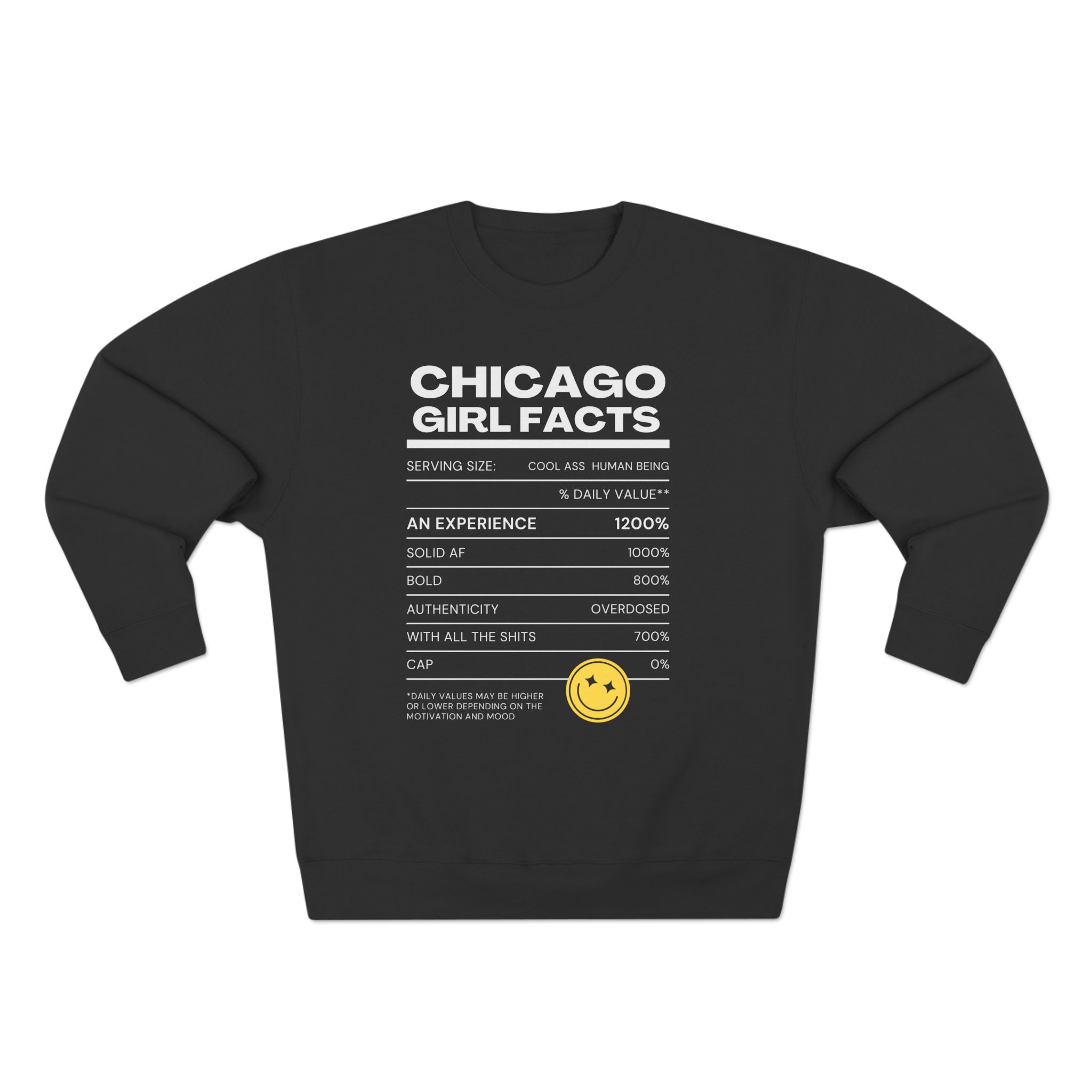 CHICAGO GIRL FACTS Unisex Crewneck Sweatshirt product thumbnail image CHICAGO GIRL FACTS Unisex Crewneck Sweatshirt product thumbnail image