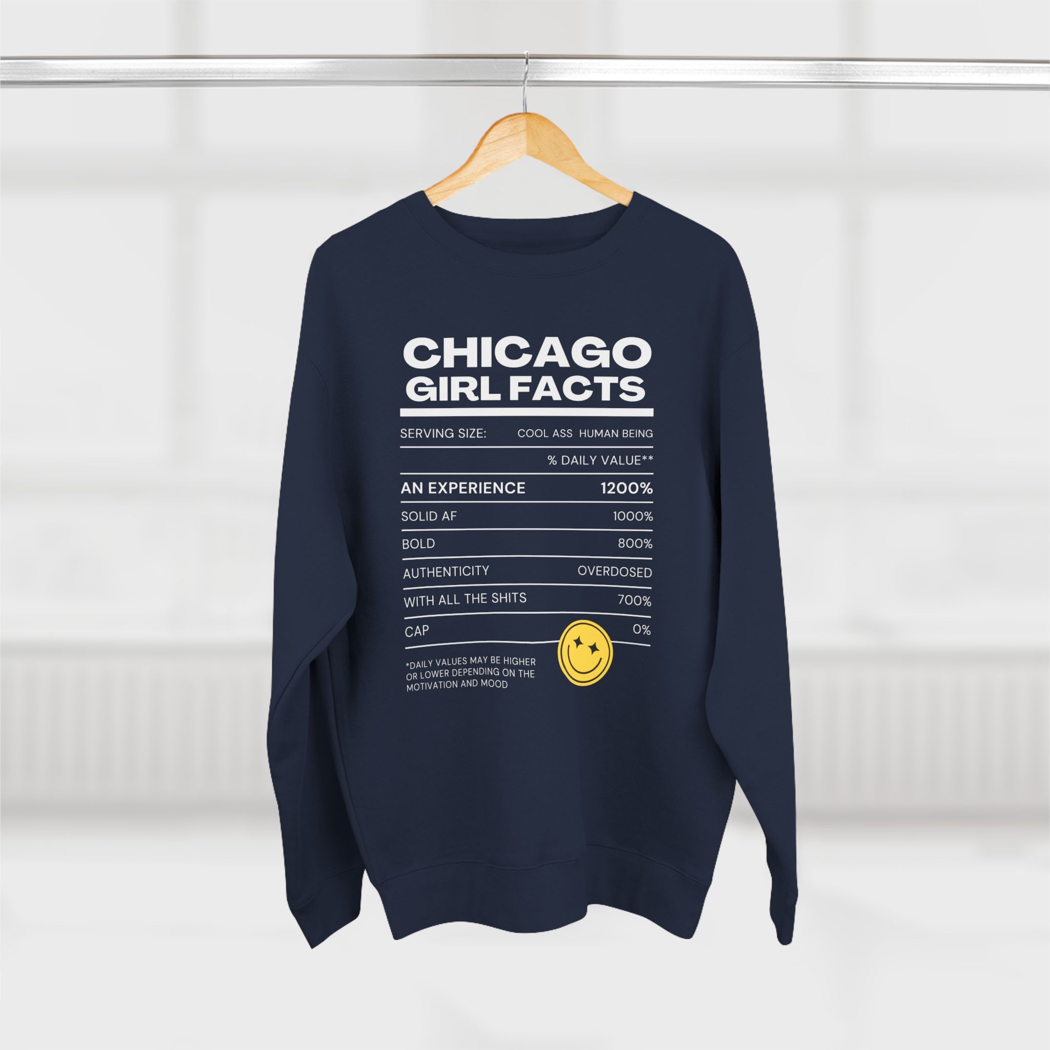 CHICAGO GIRL FACTS Unisex Crewneck Sweatshirt product thumbnail image CHICAGO GIRL FACTS Unisex Crewneck Sweatshirt product thumbnail image