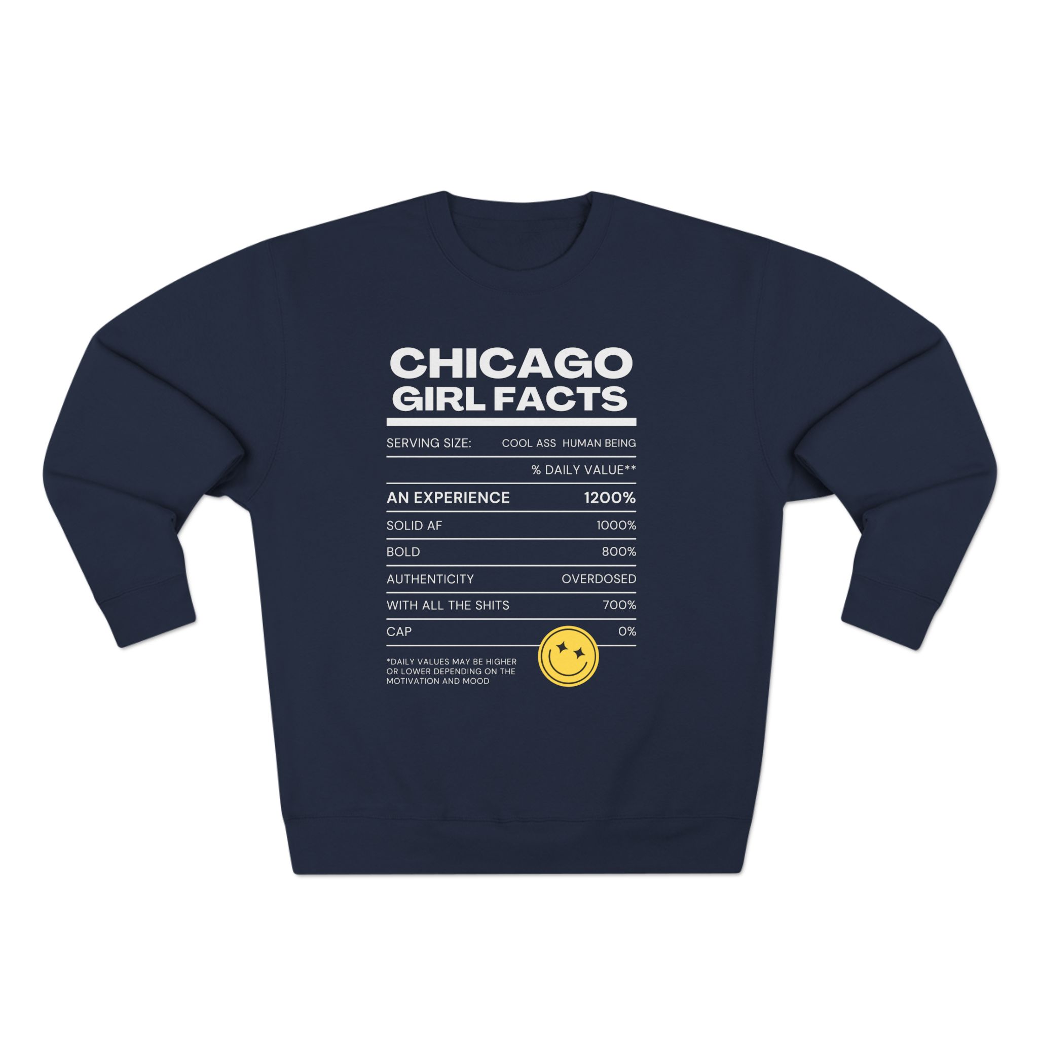 CHICAGO GIRL FACTS Unisex Crewneck Sweatshirt product thumbnail image