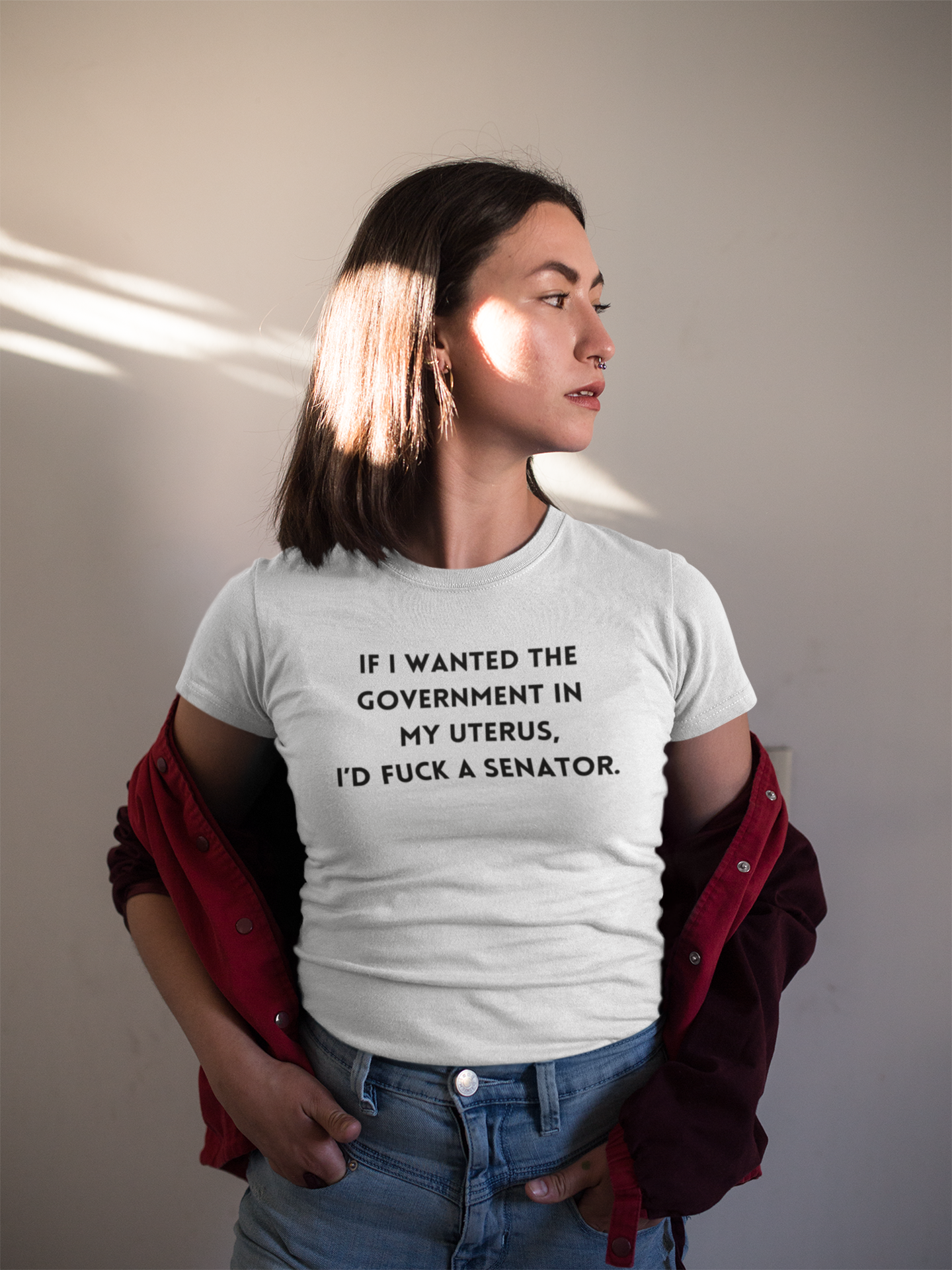 If I wanted Government in my uterus I'd fuck a senator. 2-Day Delivery Available! product thumbnail image If I wanted Government in my uterus I'd fuck a senator. 2-Day Delivery Available! product thumbnail image