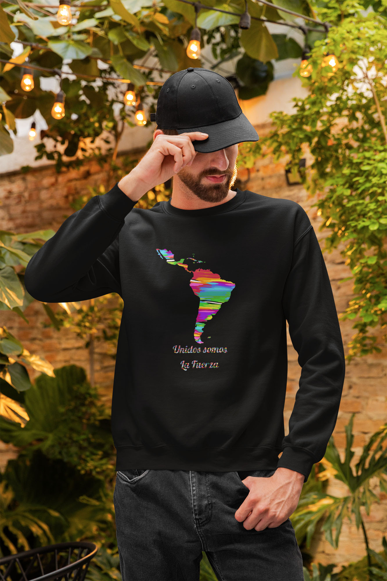 WildHooman Unisex Sweatshirt, Unidos Somos La Fuerza - Cozy Crewneck  product thumbnail image