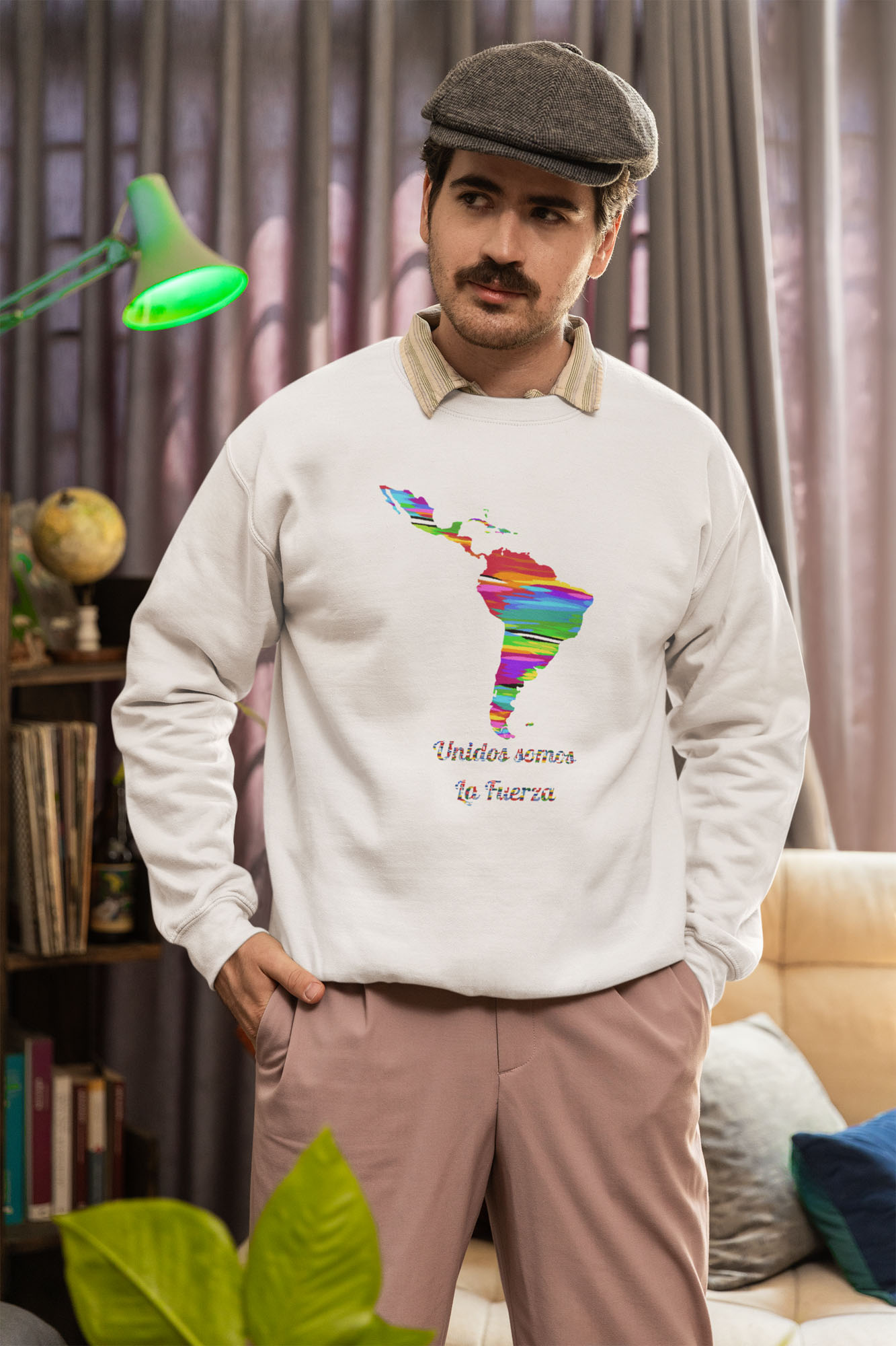WildHooman Unisex Sweatshirt, Unidos Somos La Fuerza - Cozy Crewneck  product thumbnail image