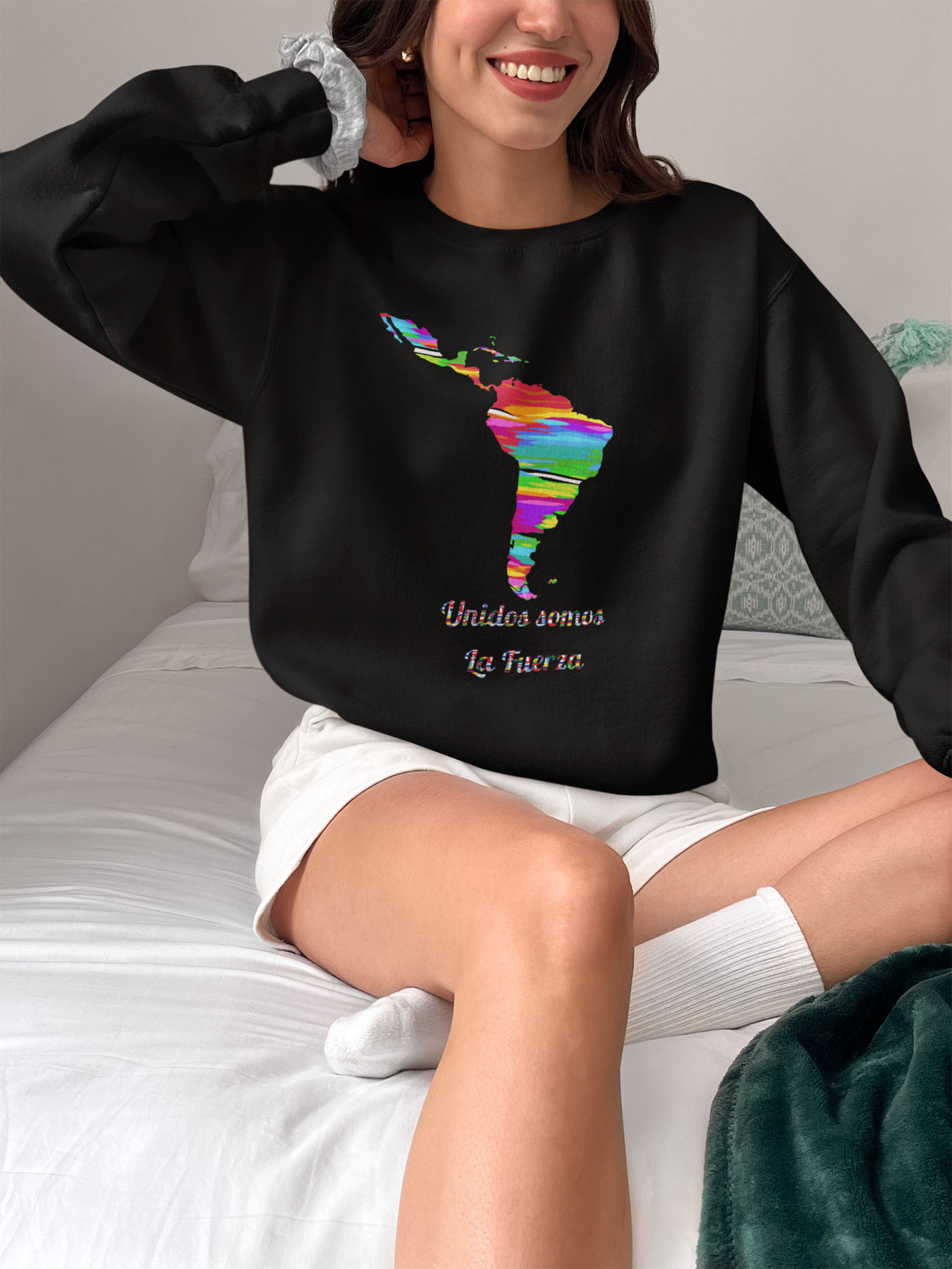 WildHooman Unisex Sweatshirt, Unidos Somos La Fuerza - Cozy Crewneck  product thumbnail image