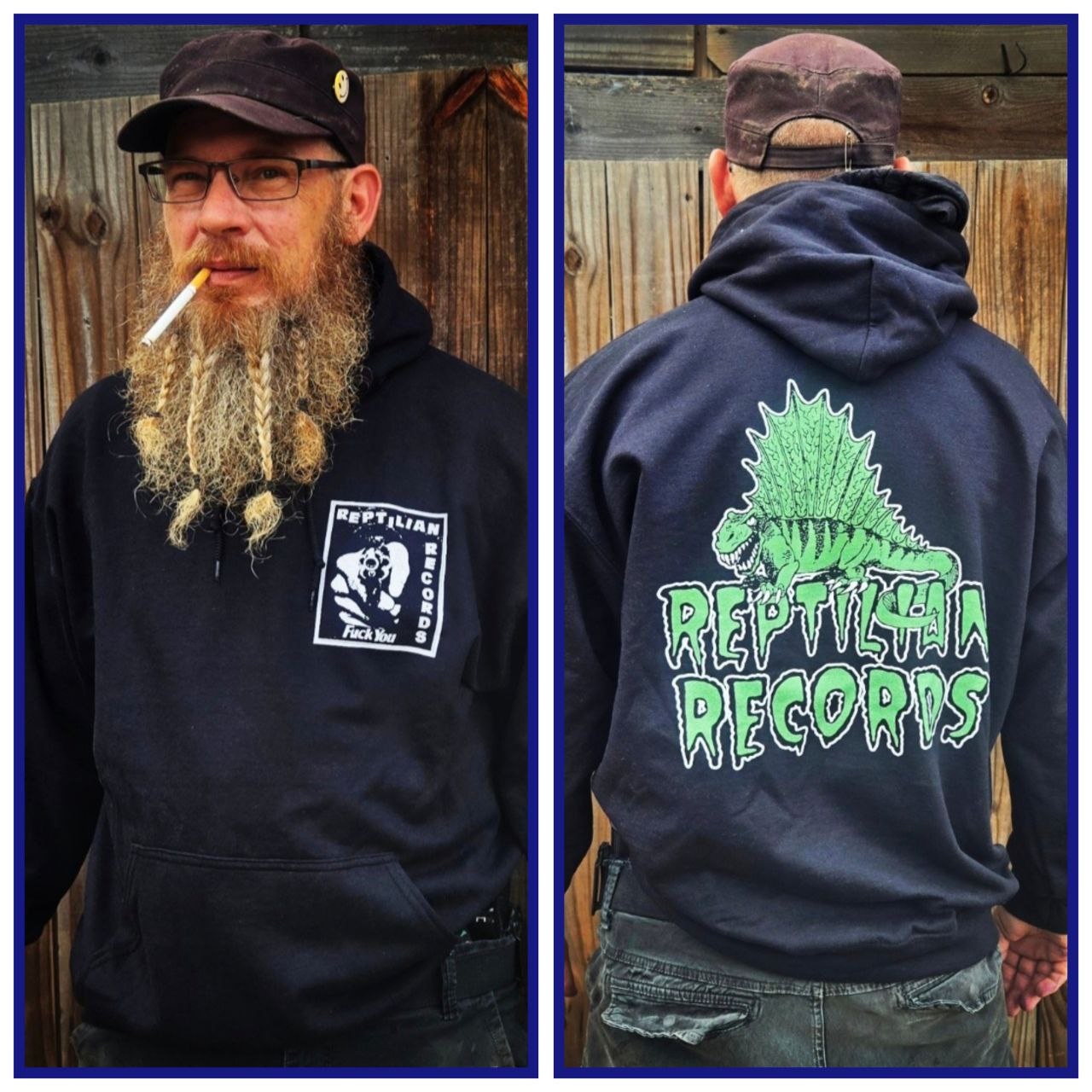 REPTILIAN RECORDS Unisex Heavy Blend Hooded Sweatshirt product thumbnail image REPTILIAN RECORDS Unisex Heavy Blend Hooded Sweatshirt product thumbnail image