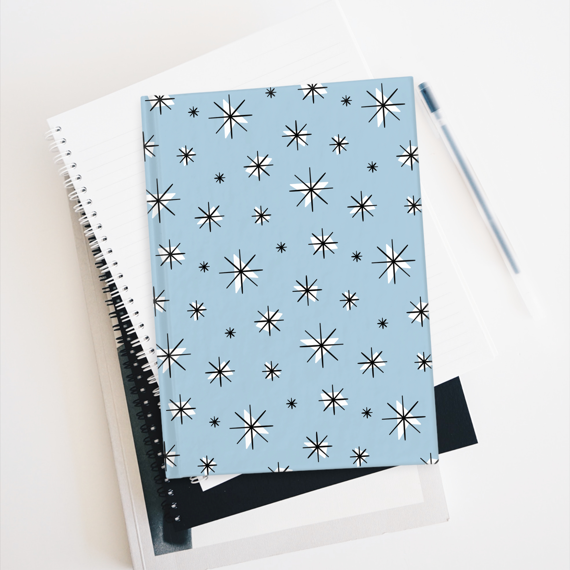 Retro Stars Journal in Cornflower product thumbnail image Retro Stars Journal in Cornflower product thumbnail image