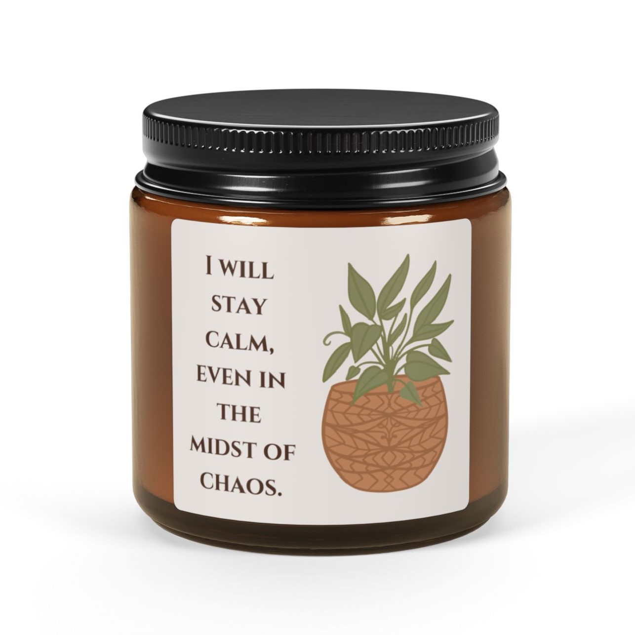 I Will Stay Calm Affirmation Candle product thumbnail image I Will Stay Calm Affirmation Candle product thumbnail image