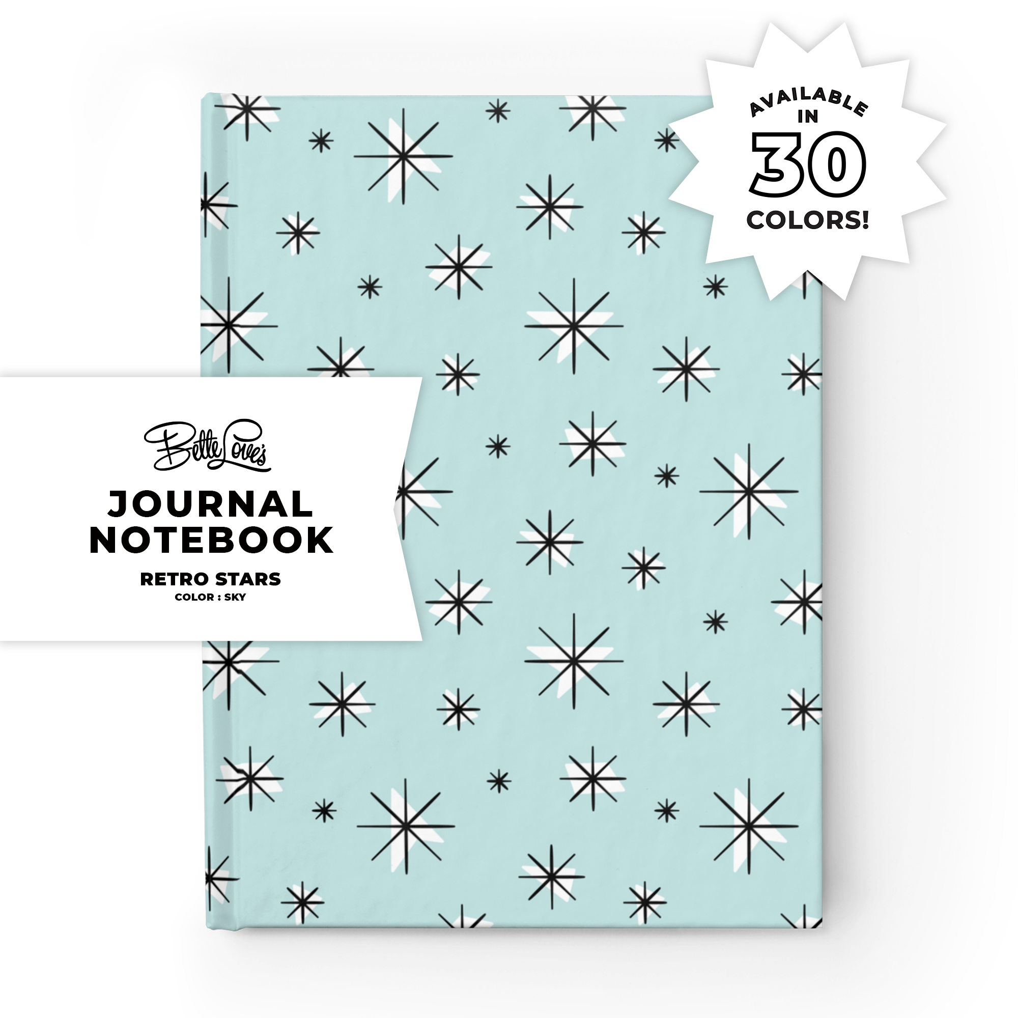 Retro Stars Journal in Sky