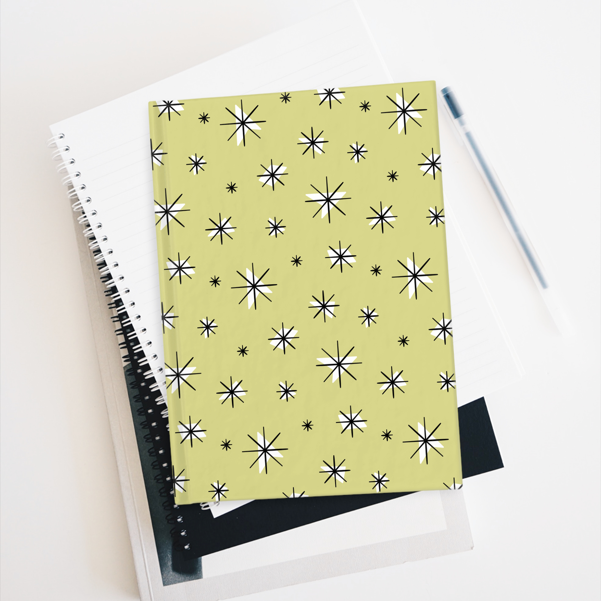 Retro Stars Journal in Flaxen product thumbnail image Retro Stars Journal in Flaxen product thumbnail image