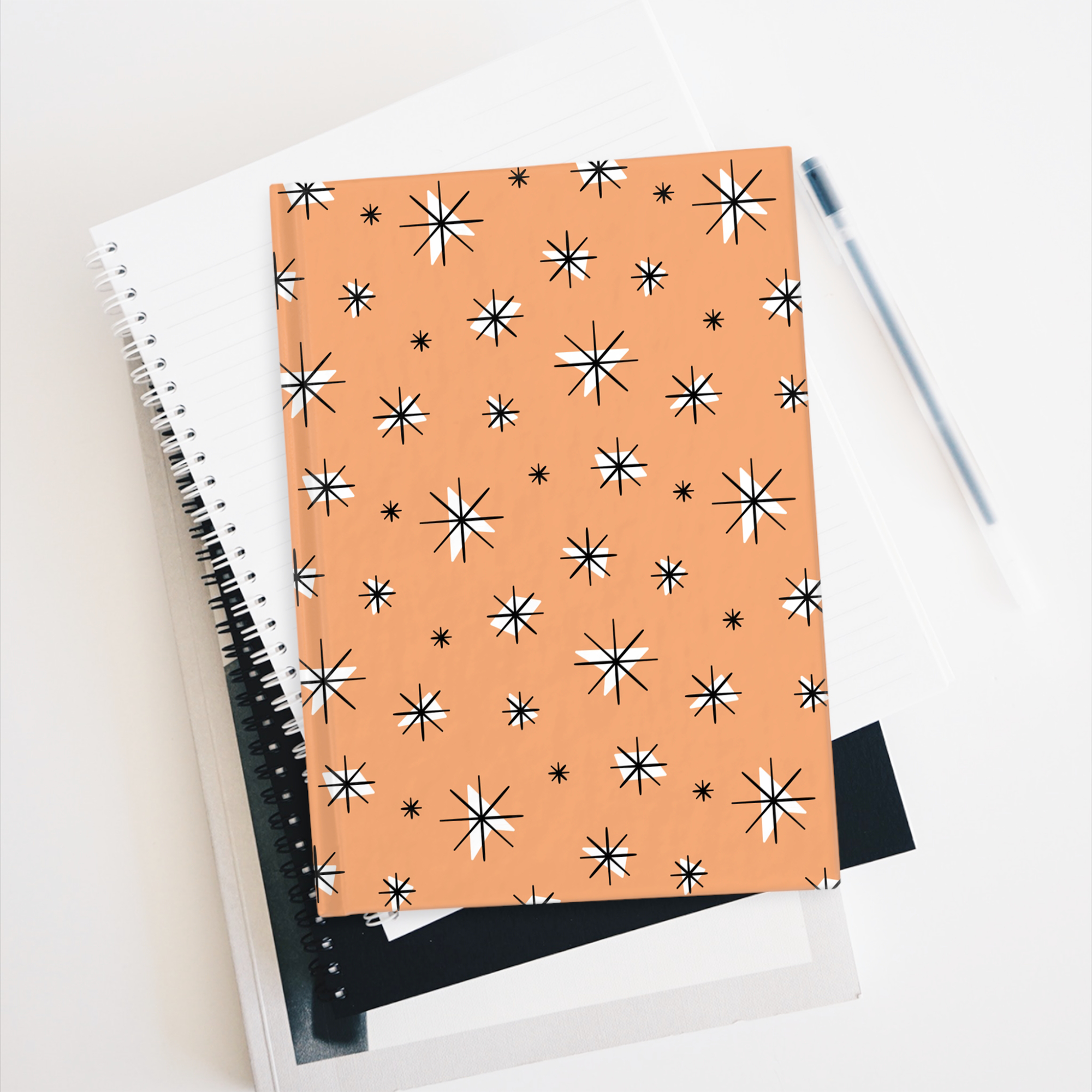 Retro Stars Journal in Clementine product thumbnail image Retro Stars Journal in Clementine product thumbnail image