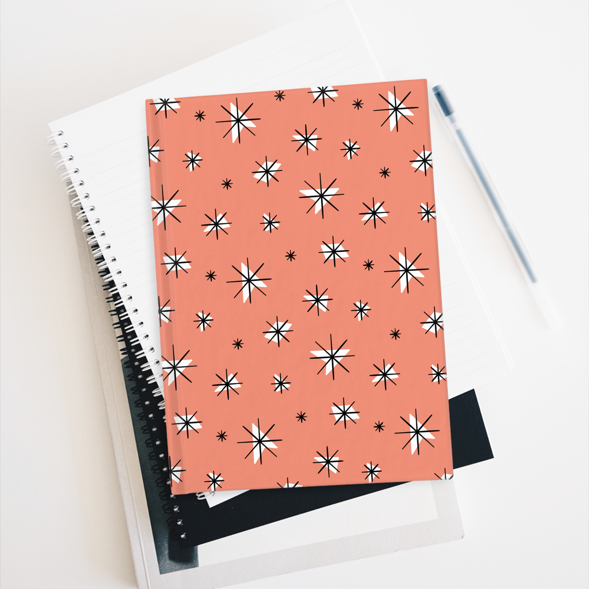 Retro Stars Journal in Grapefruit product thumbnail image Retro Stars Journal in Grapefruit product thumbnail image