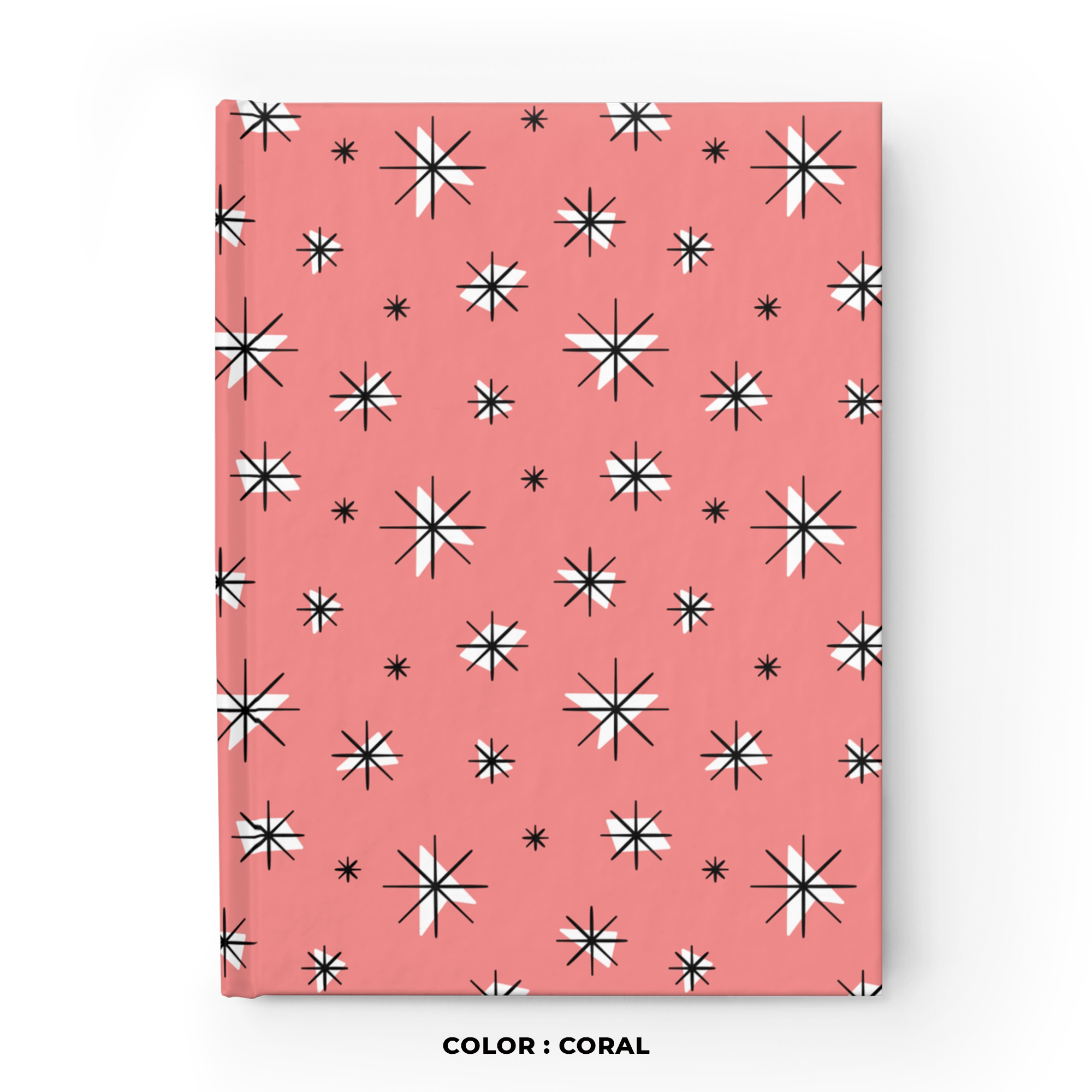 Retro Stars Journal in Coral product thumbnail image Retro Stars Journal in Coral product thumbnail image
