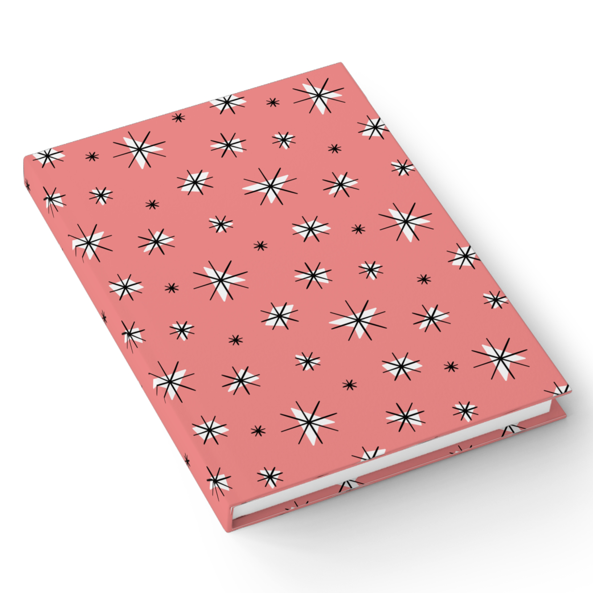 Retro Stars Journal in Coral product thumbnail image Retro Stars Journal in Coral product thumbnail image