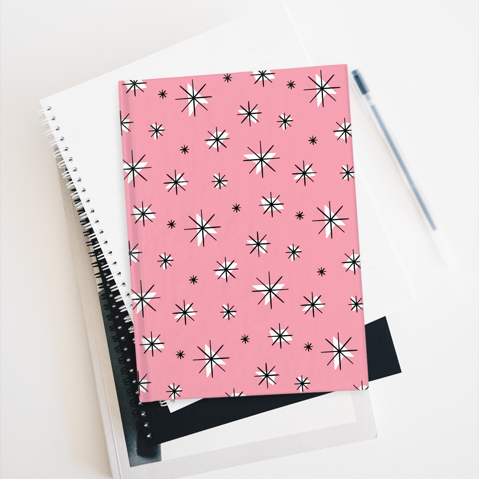 Retro Stars Journal in Flamingo product thumbnail image Retro Stars Journal in Flamingo product thumbnail image