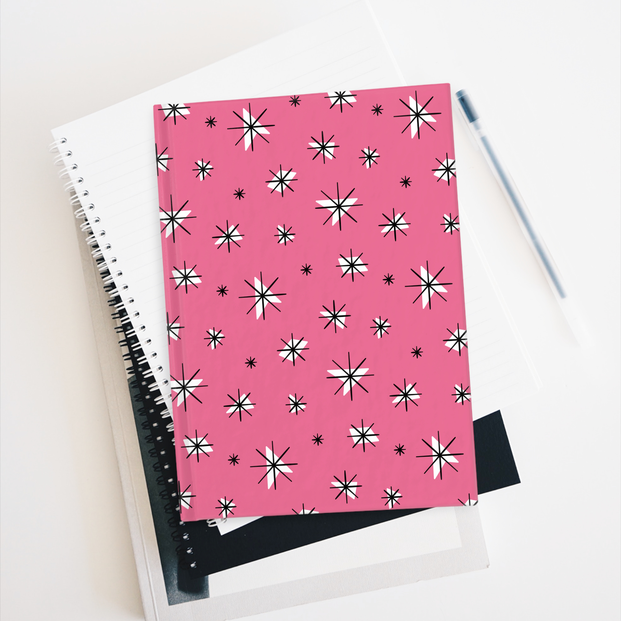 Retro Stars Journal in Watermelon product thumbnail image Retro Stars Journal in Watermelon product thumbnail image