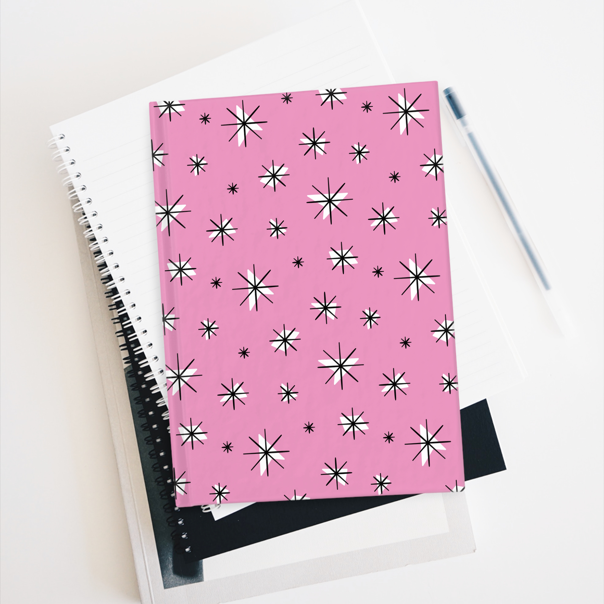 Retro Stars Journal in Rose product thumbnail image Retro Stars Journal in Rose product thumbnail image