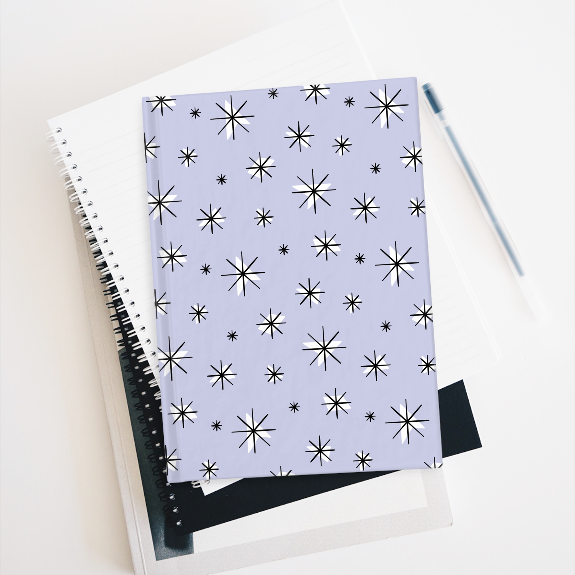 Retro Stars Journal in Lavender product thumbnail image Retro Stars Journal in Lavender product thumbnail image